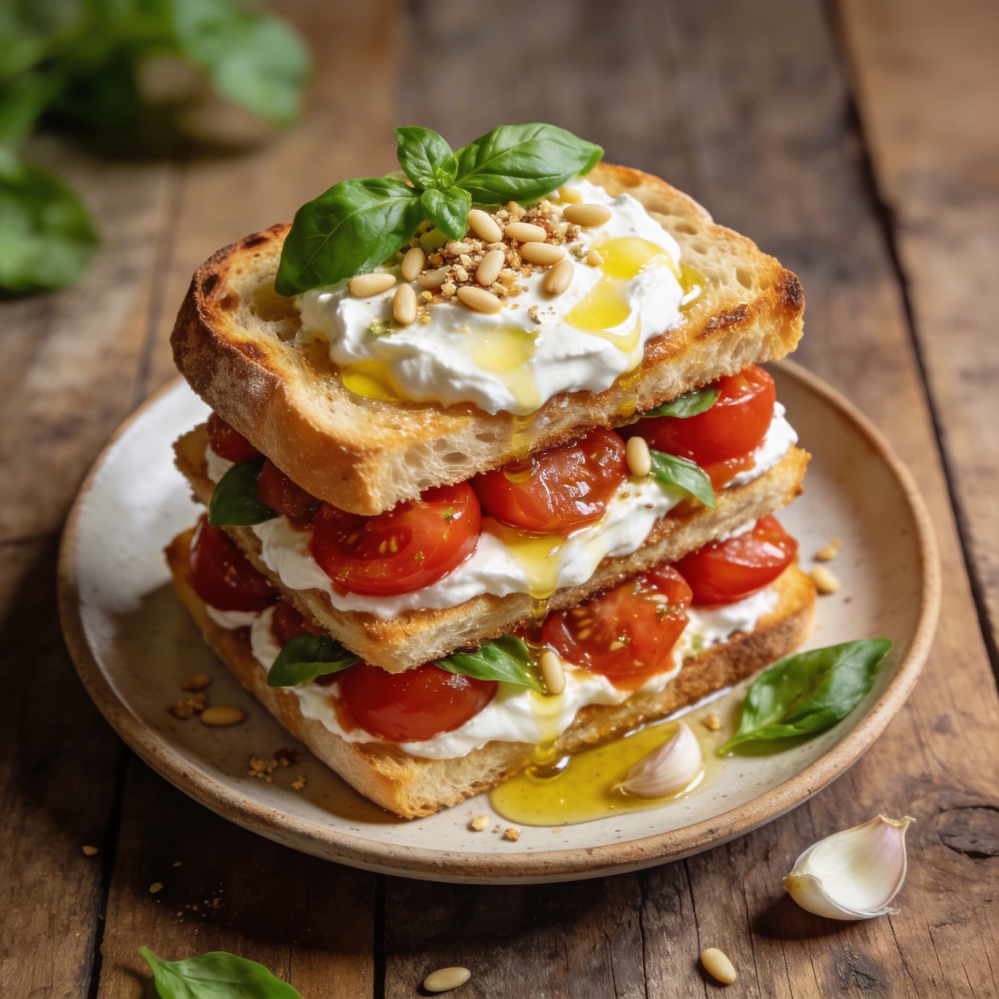 Herzhaftes Tomaten-Tiramisu