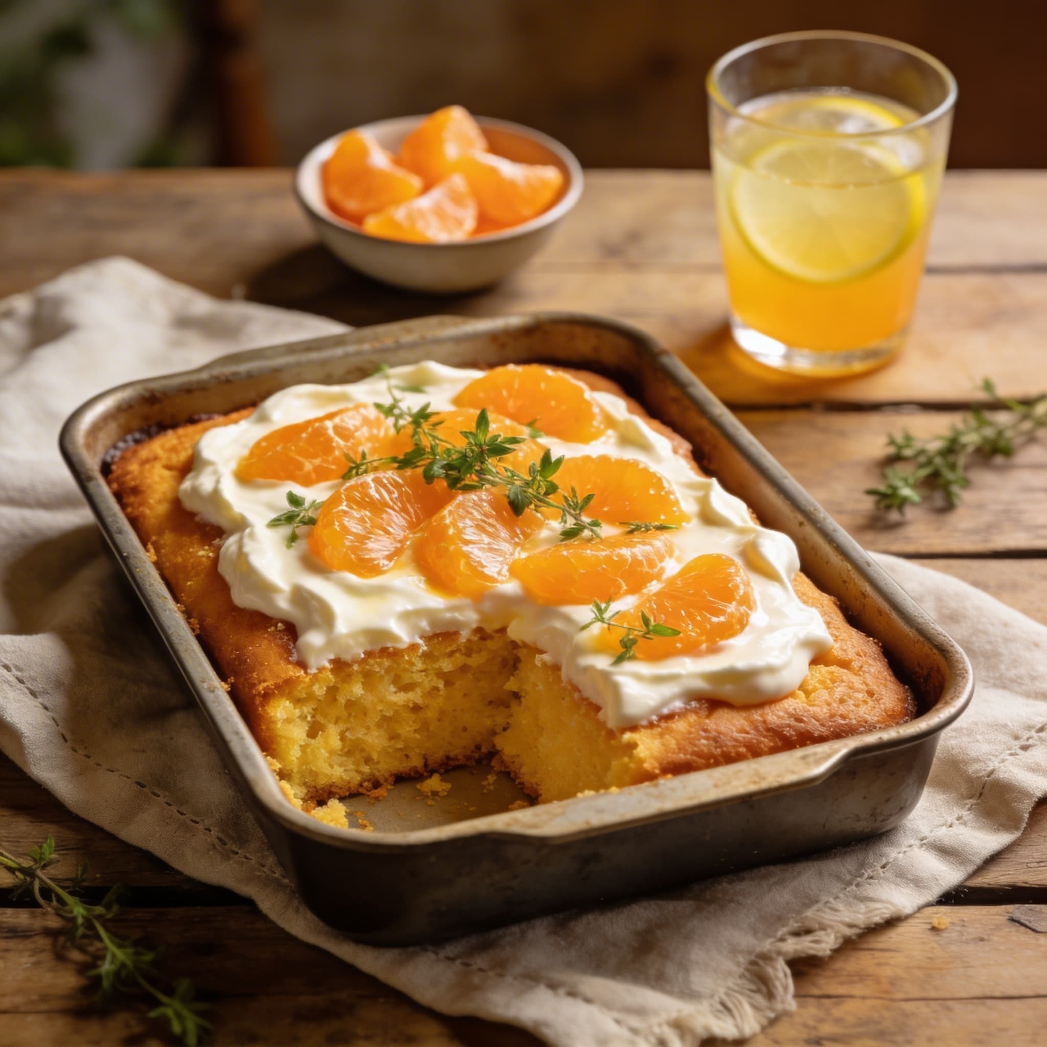 Fluffiger Orangen-Mandarinen-Kuchen