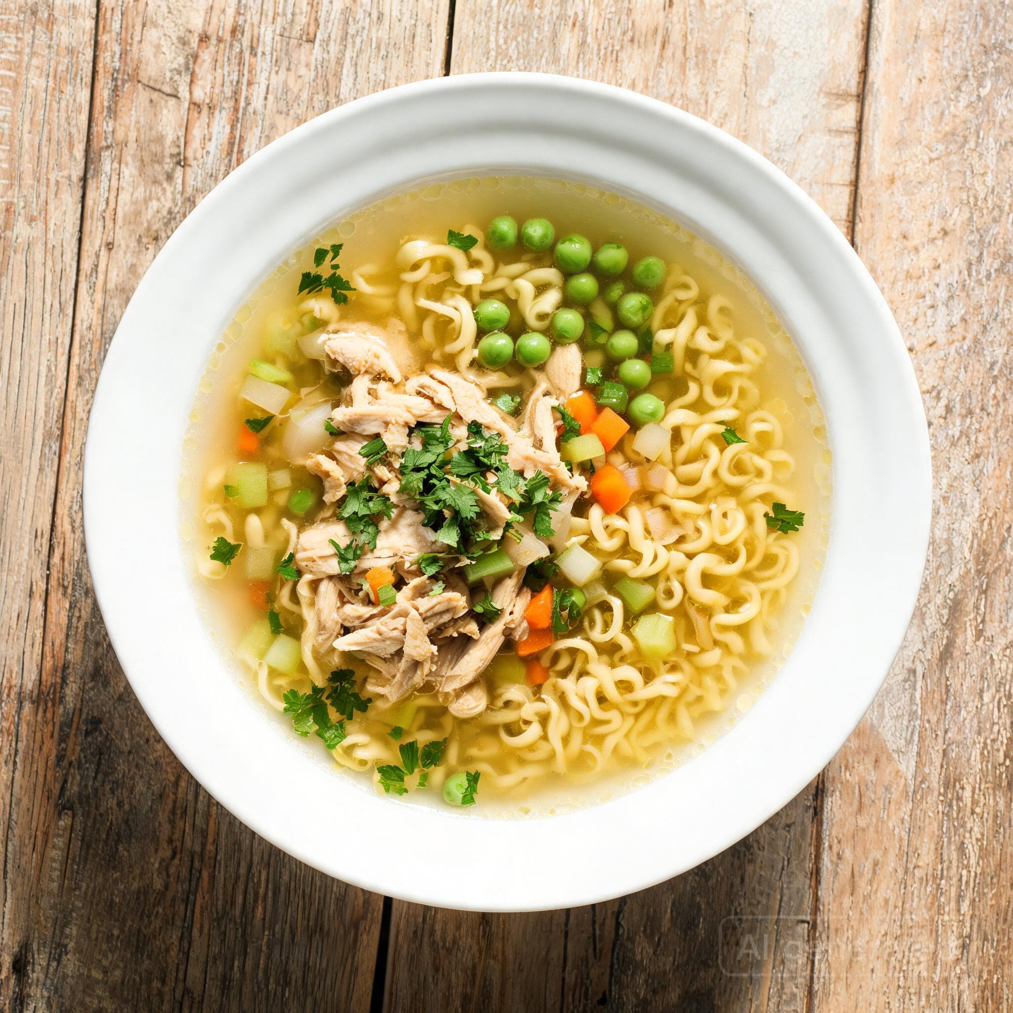 Klassische Hühnernudelsuppe