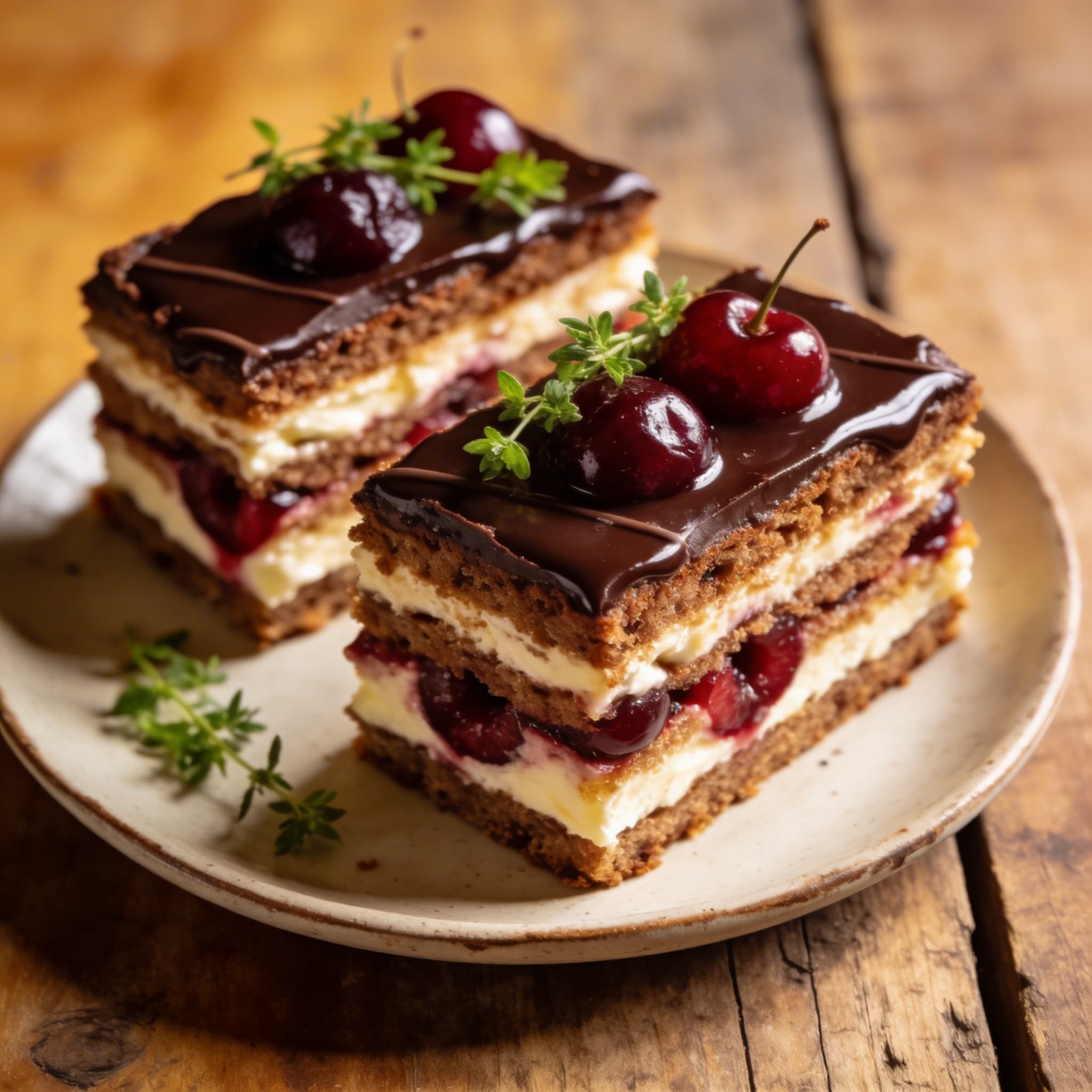Laktosefreie Donauwellen Schnitte