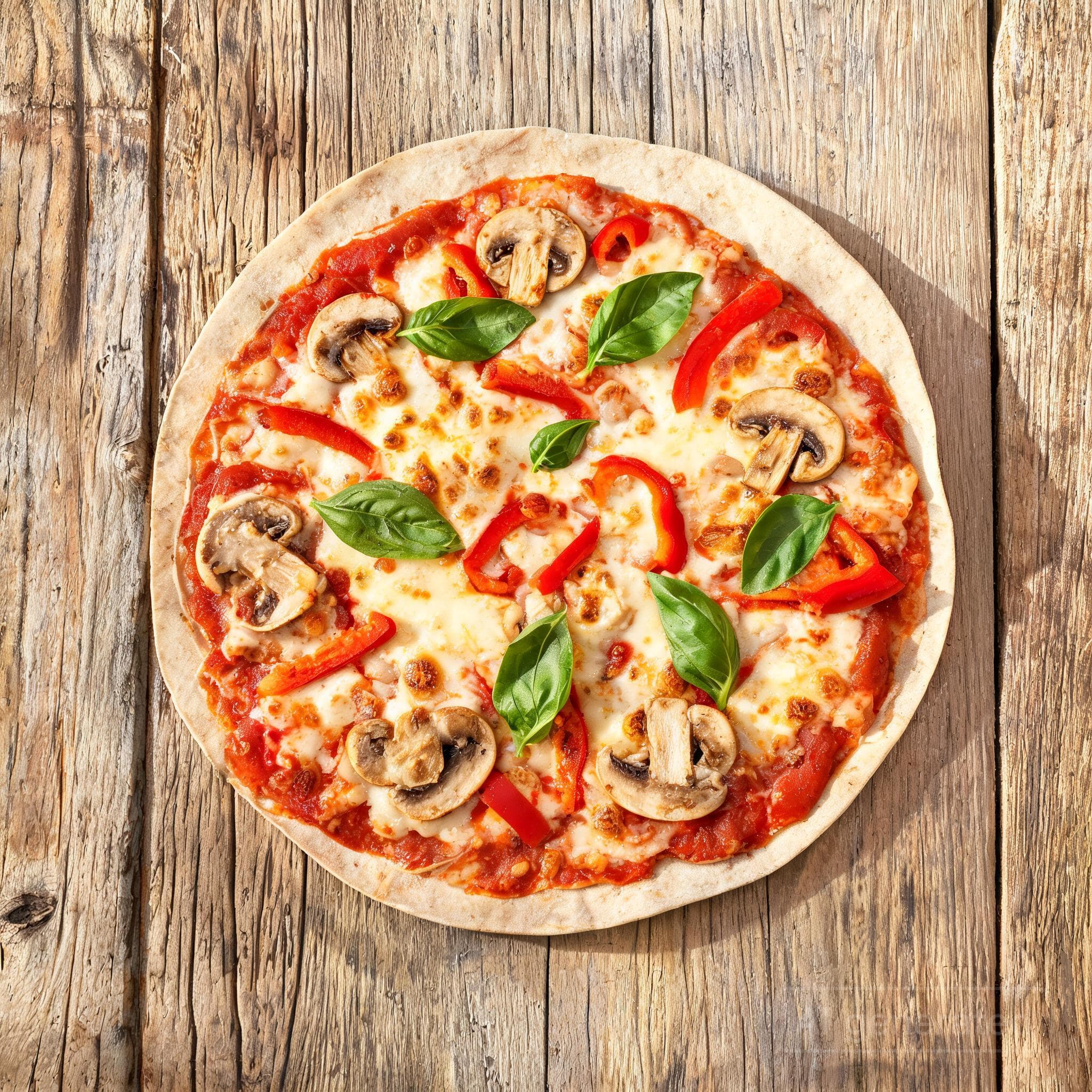 Knusprige Blitzpizza auf Fladenbrot