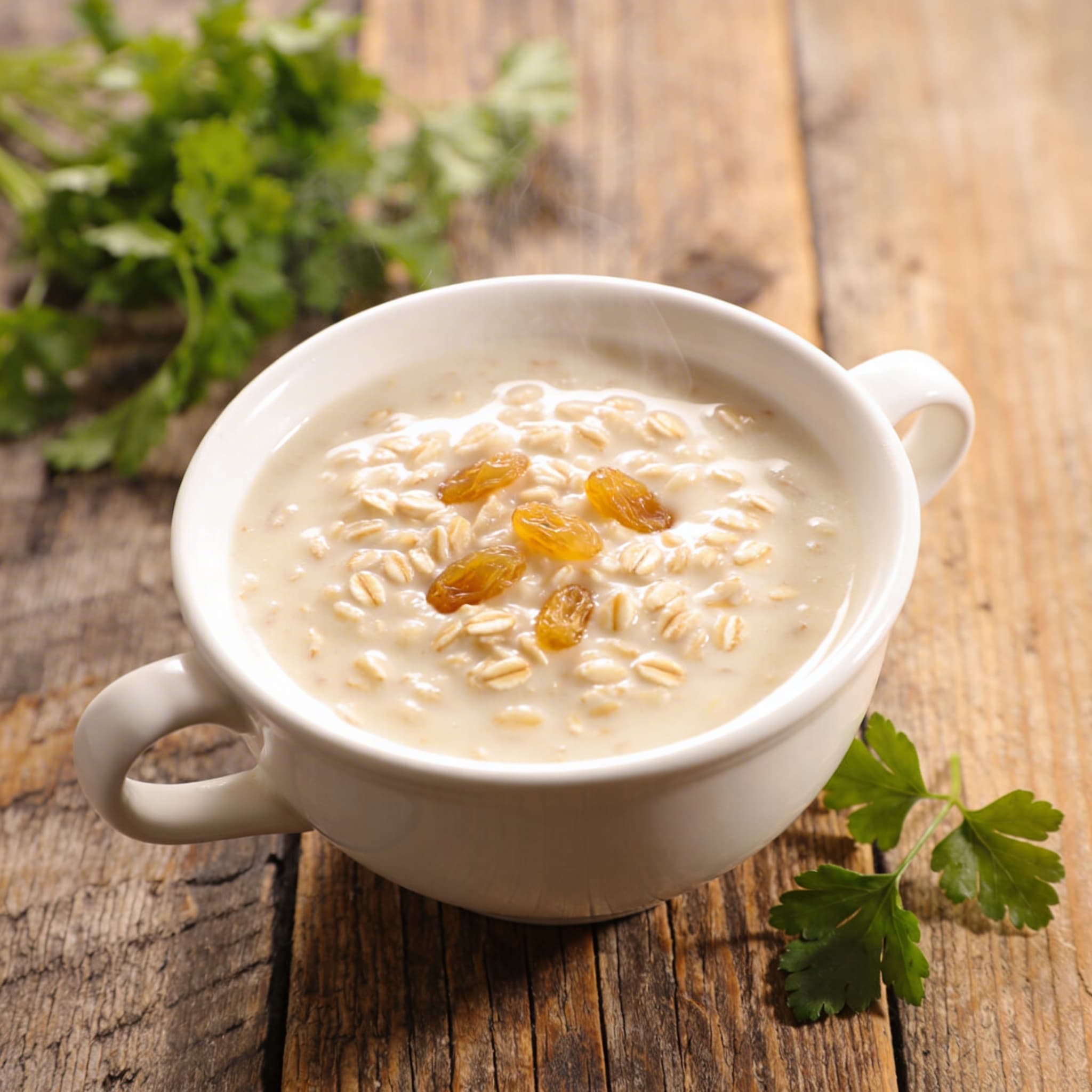 Klassische Hafer-Milchsuppe