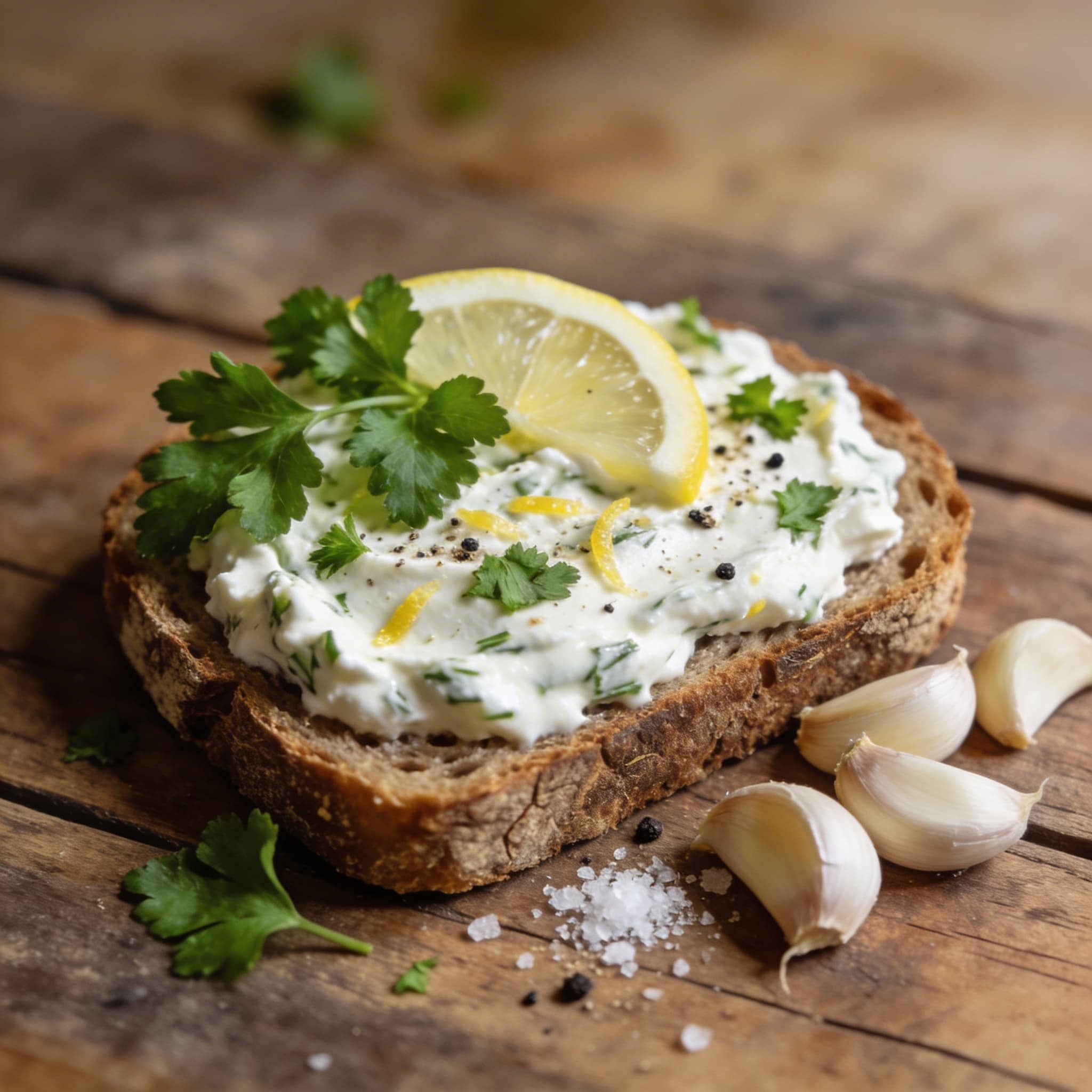 Herzhafter Knoblauch-Kräuter-Quark