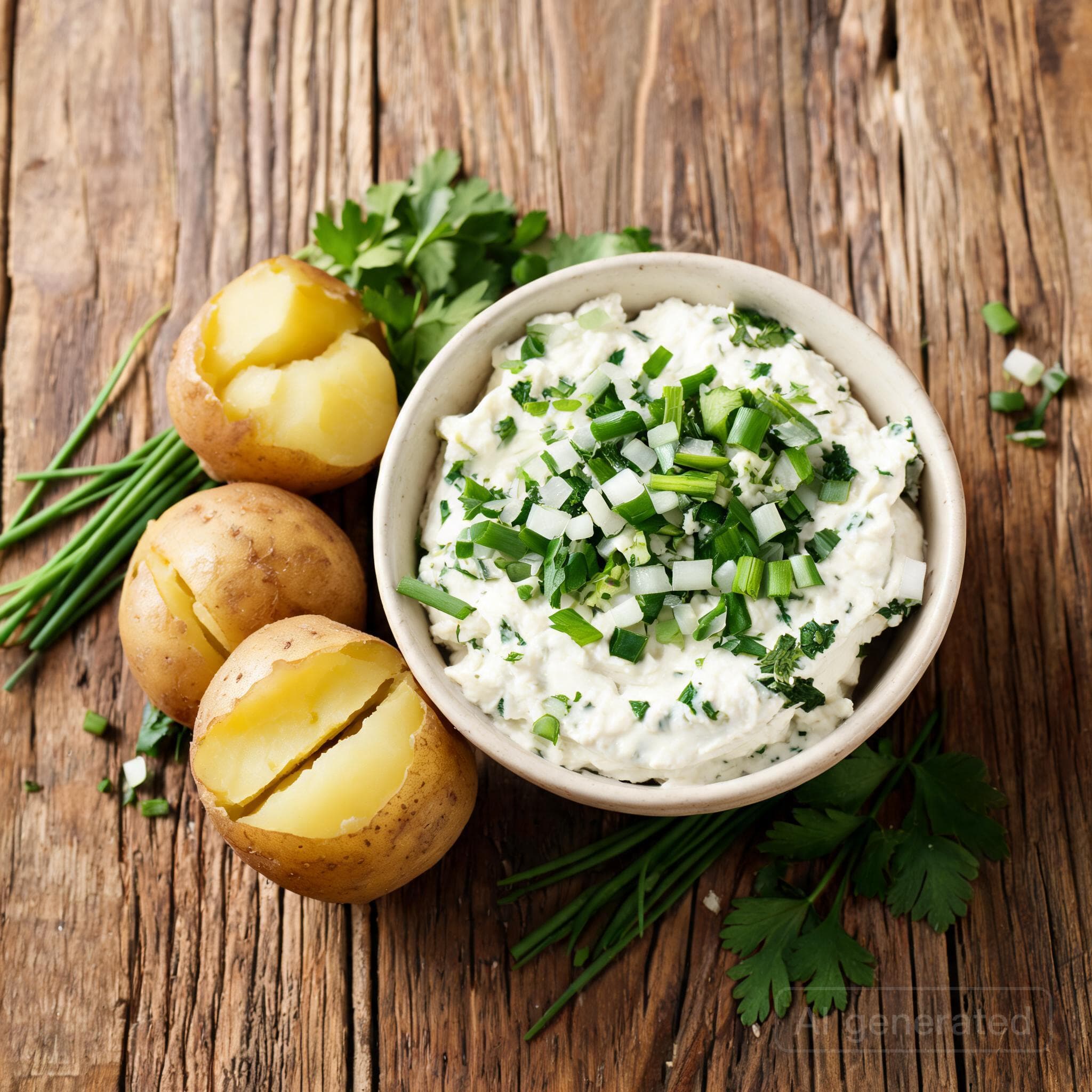 Pellkartoffeln mit Kräuterquark