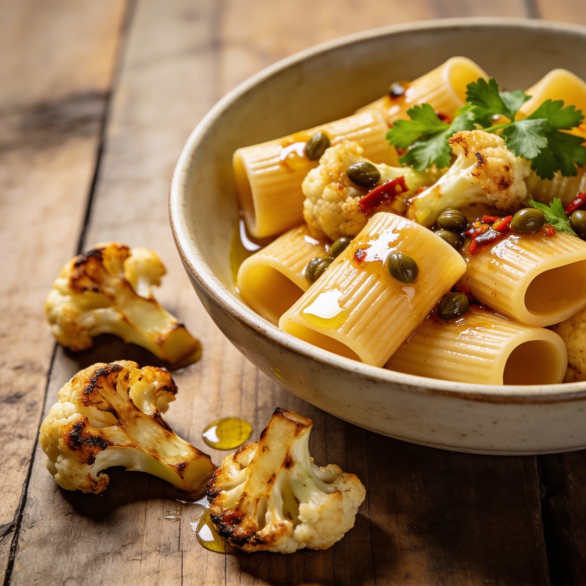 Paccheri mit Ofen-Blumenkohl