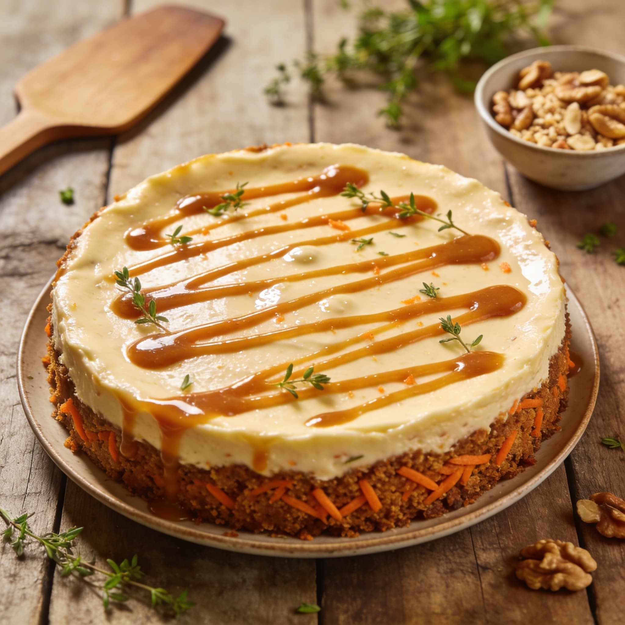 Saftiger Cheesecake Karottenkuchen