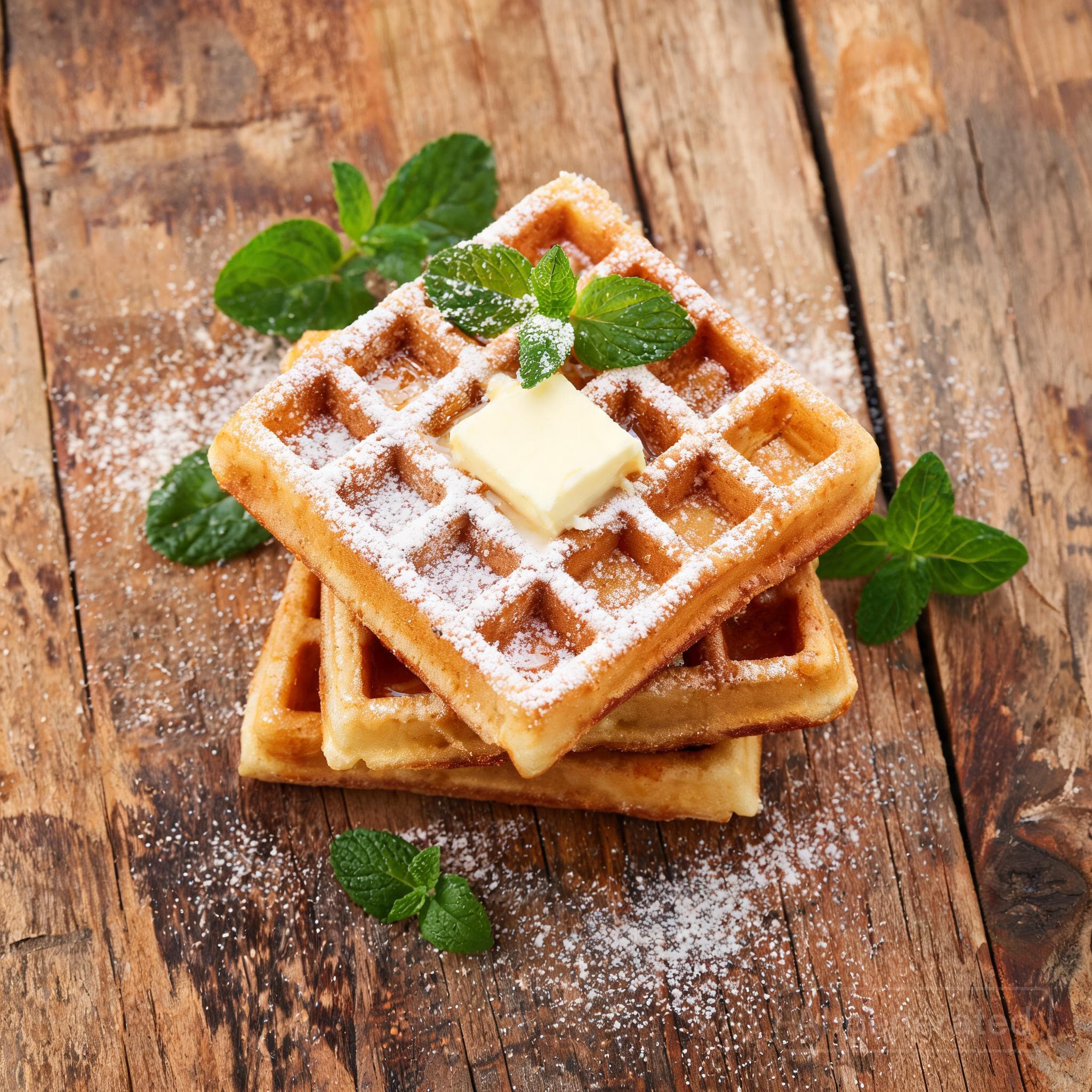 Knusprige Waffeln