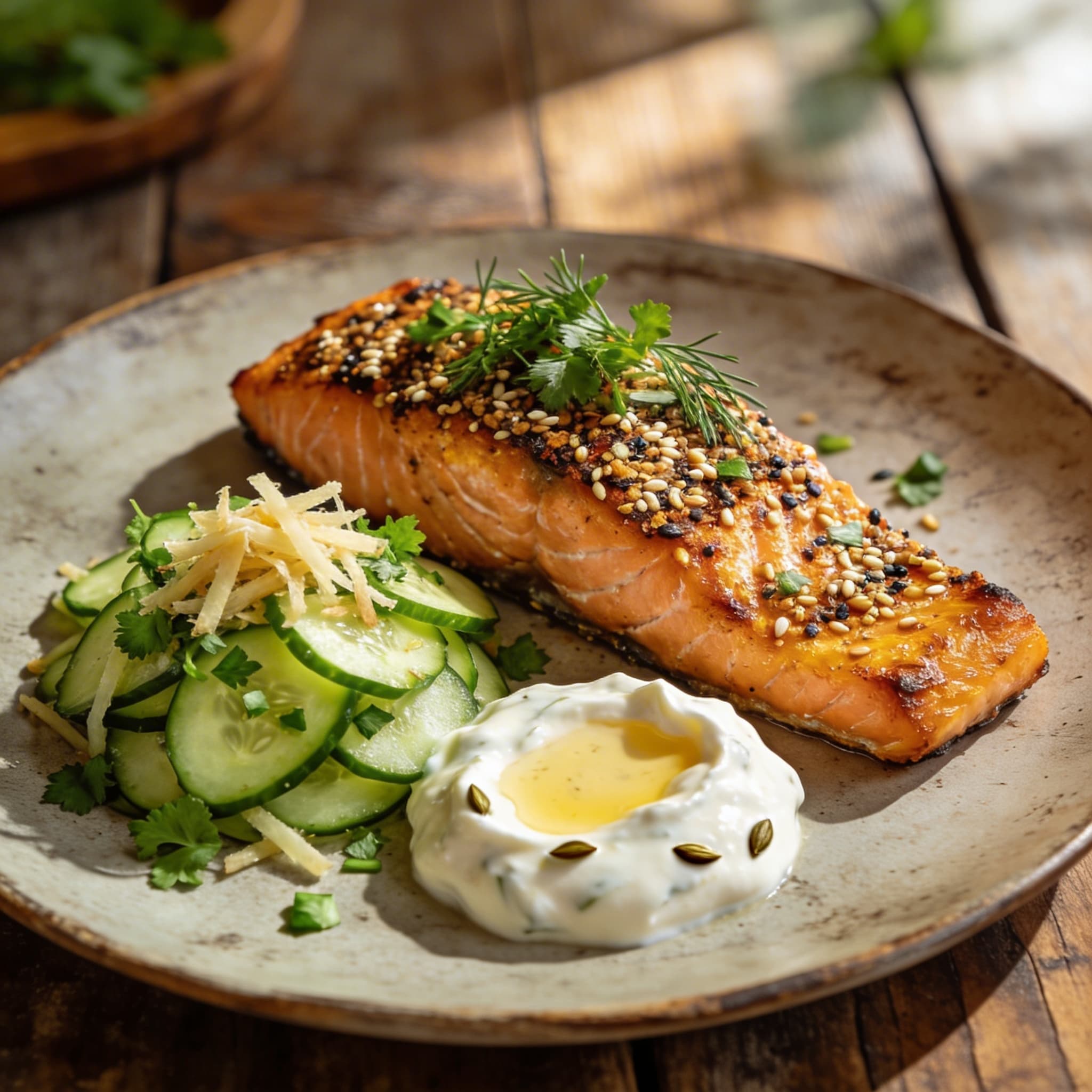 Wildlachs mit Sesamkruste
