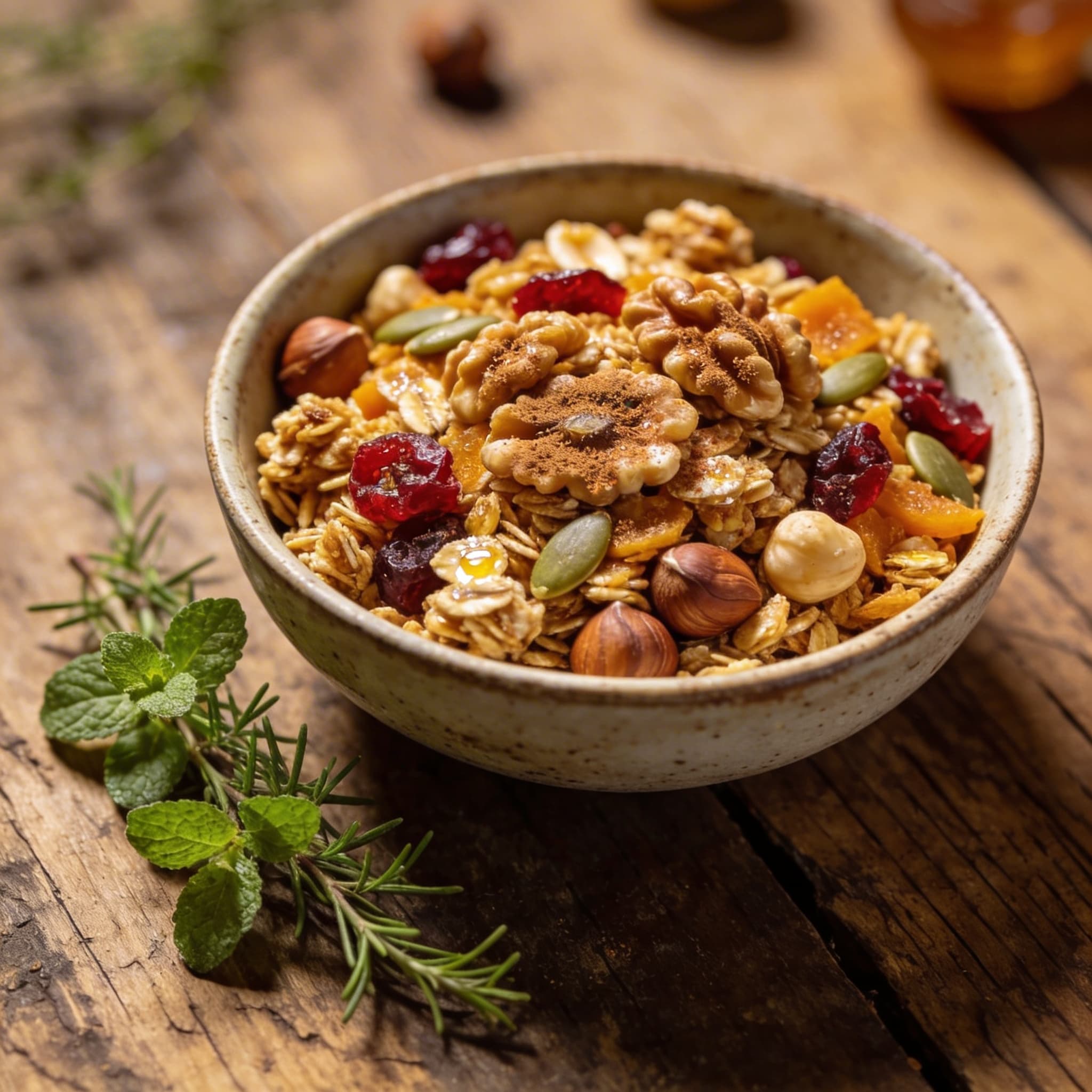 Knuspriges Kern-Nuss-Granola