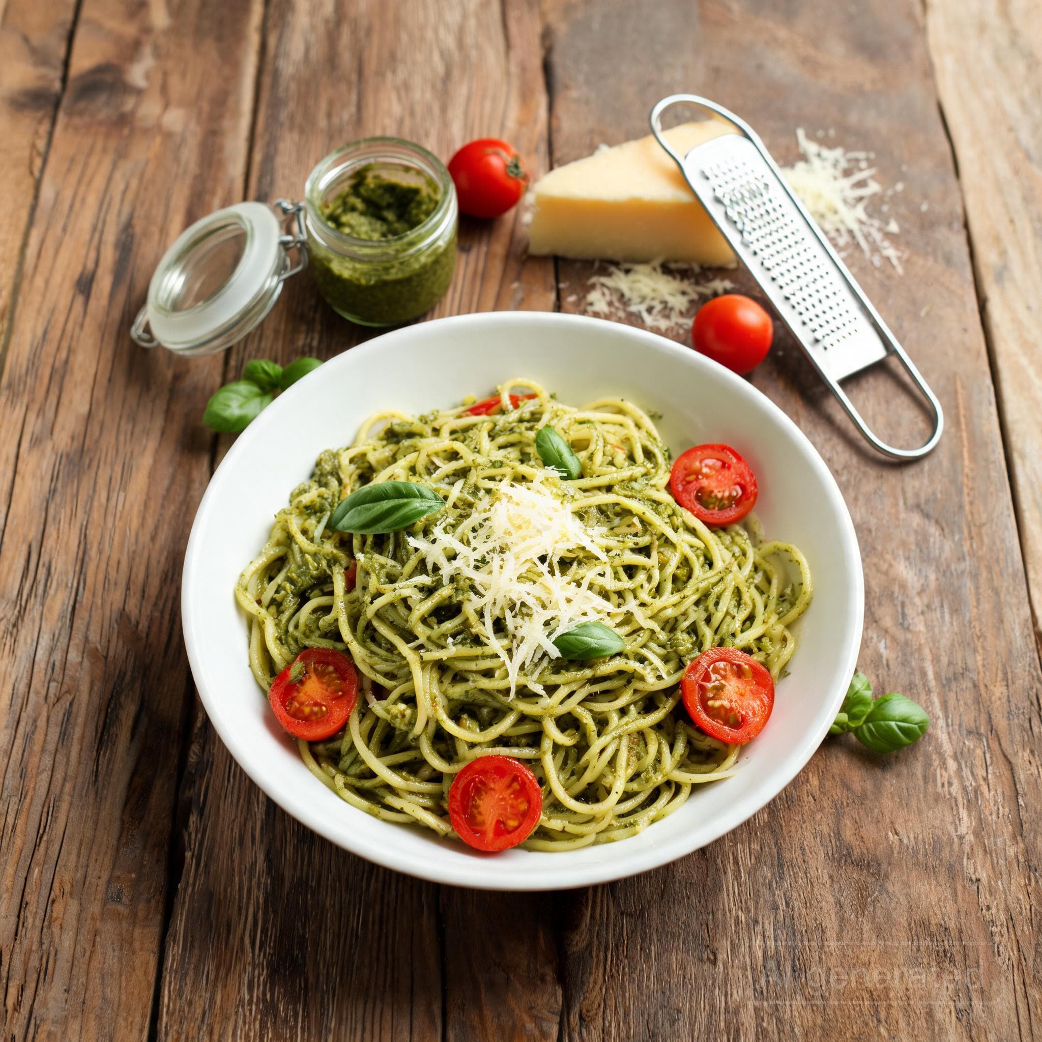 Nudeln mit Pesto