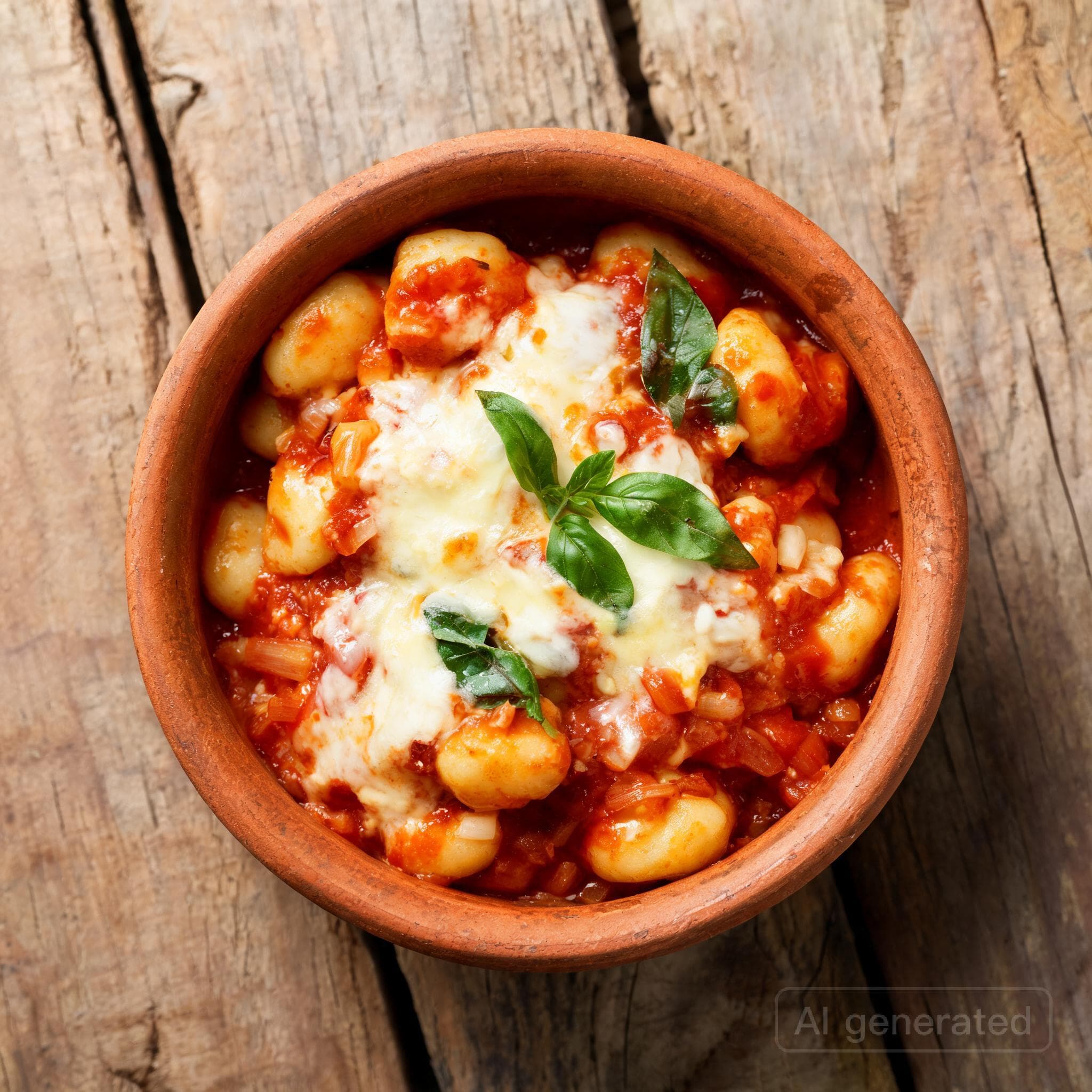 Schnelle Tomaten-Gnocchi mit Mozzarella