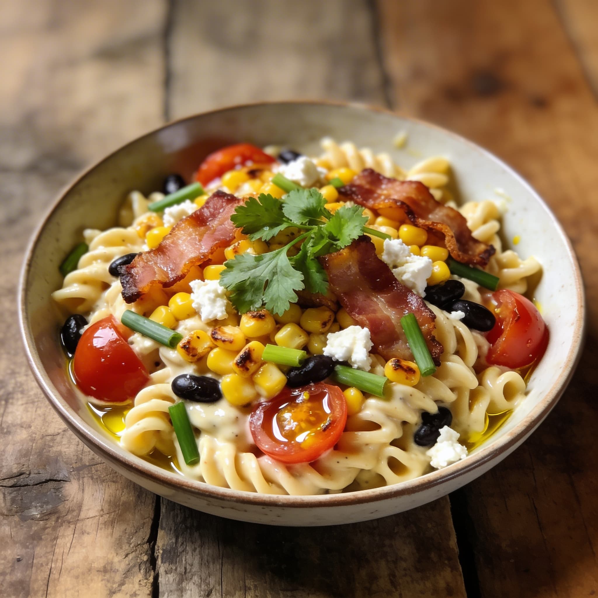 Würziger Mexikanischer Nudelsalat