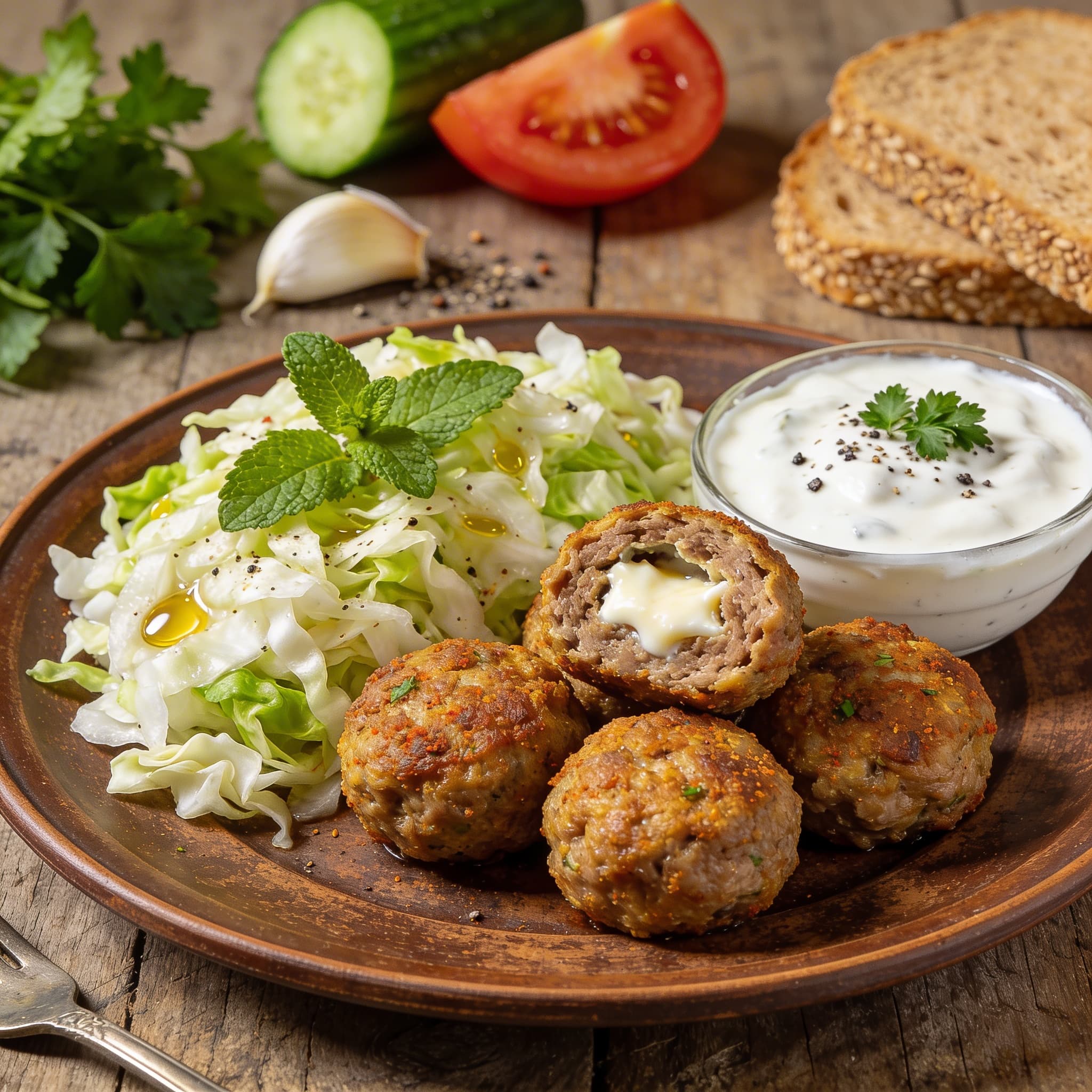 Herzhafte türkische Lamm-Frikadellen