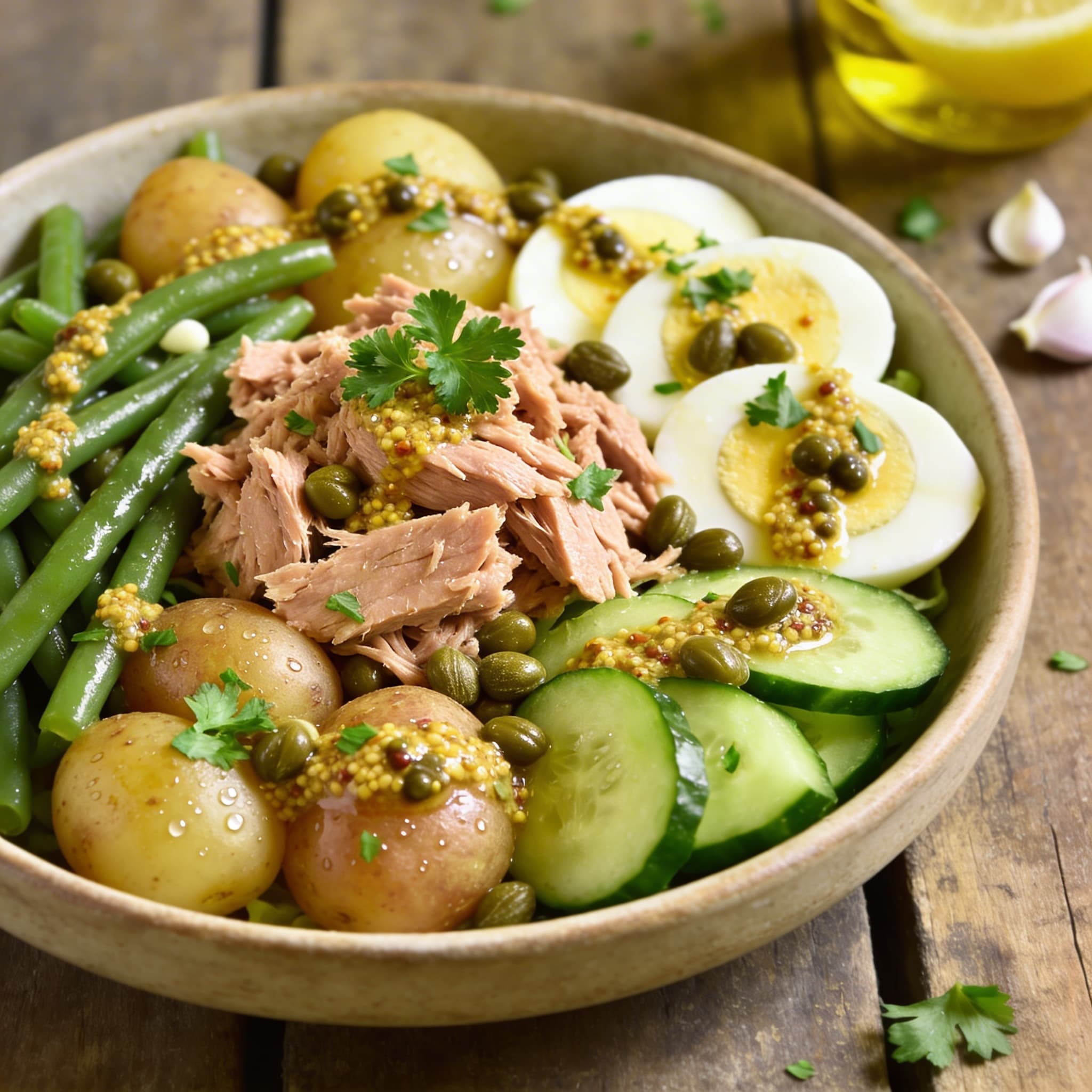 Herzhafter Salat Niçoise