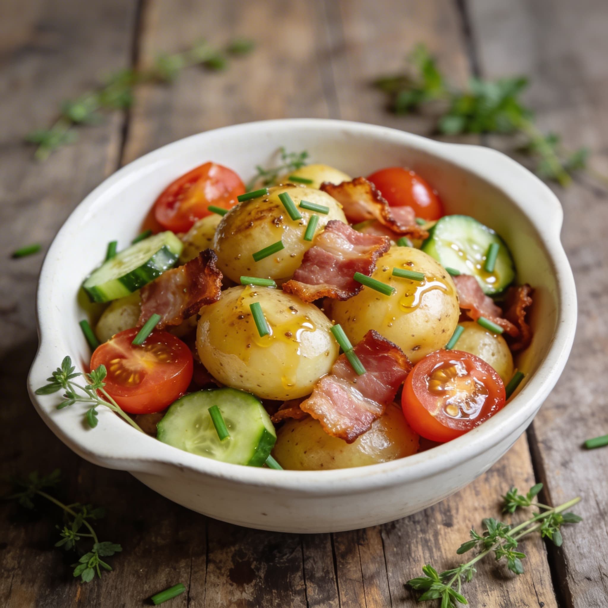 Würziger Kartoffel-Speck-Salat