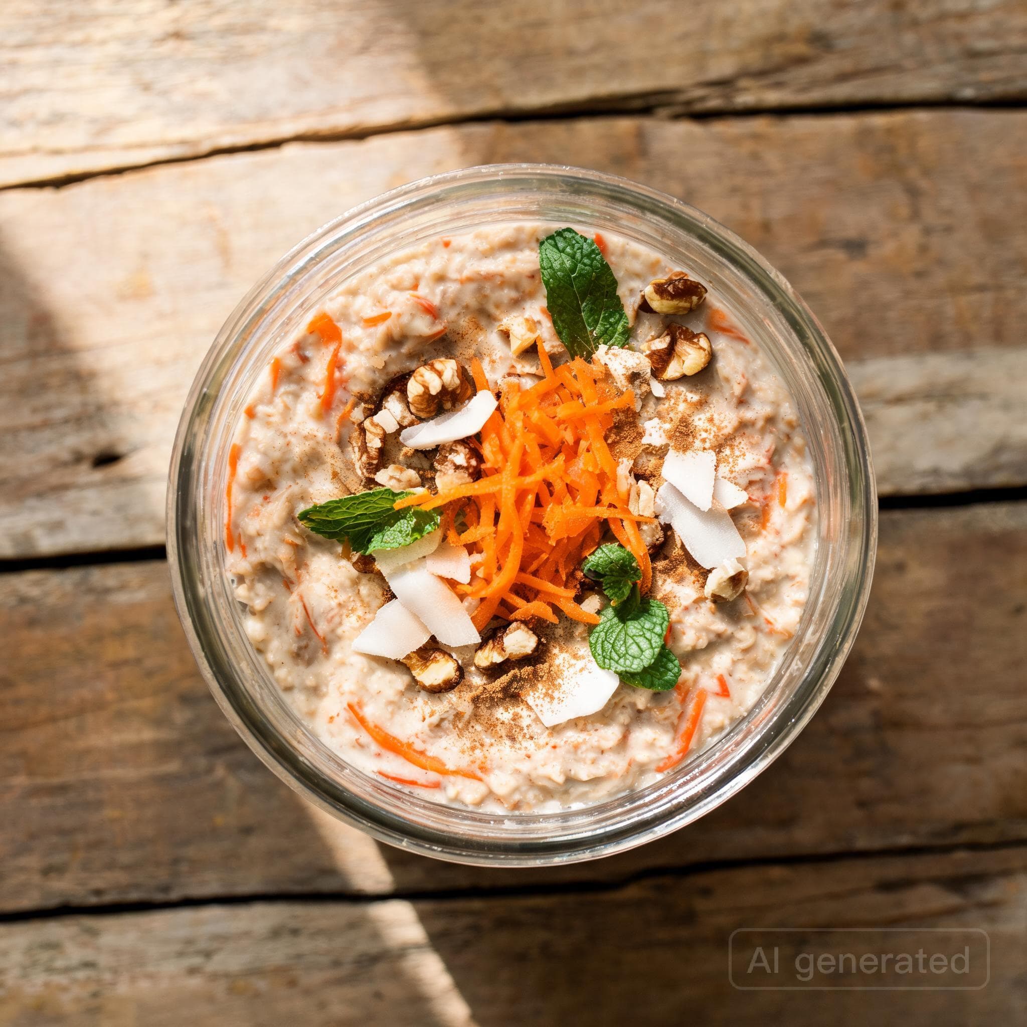 Karottenkuchen Overnight Oats