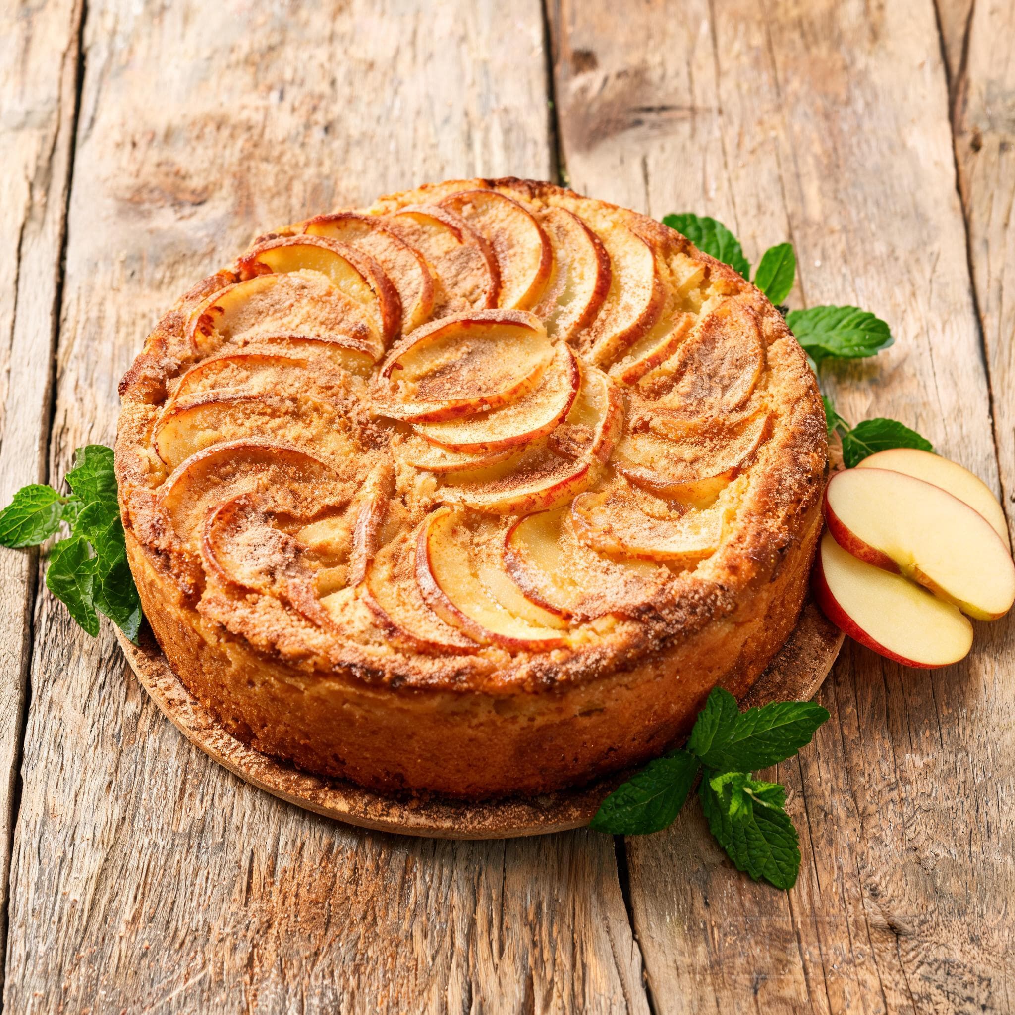 Saftiger Apfelkuchen mit Zimtzucker