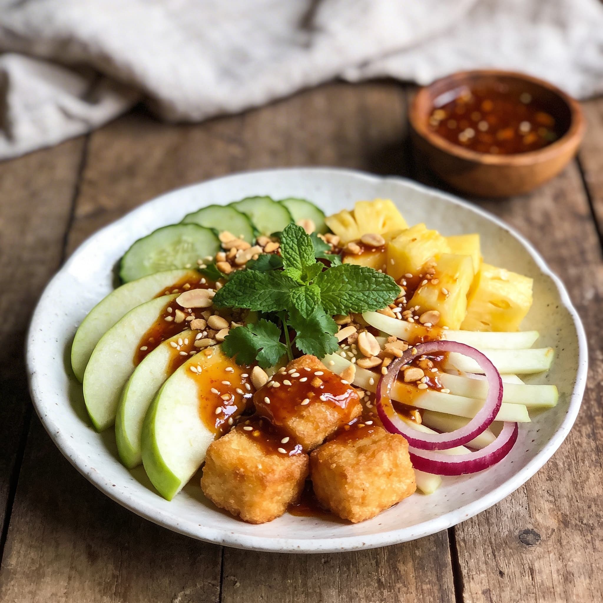 Fruchtiger Rojak Obstsalat