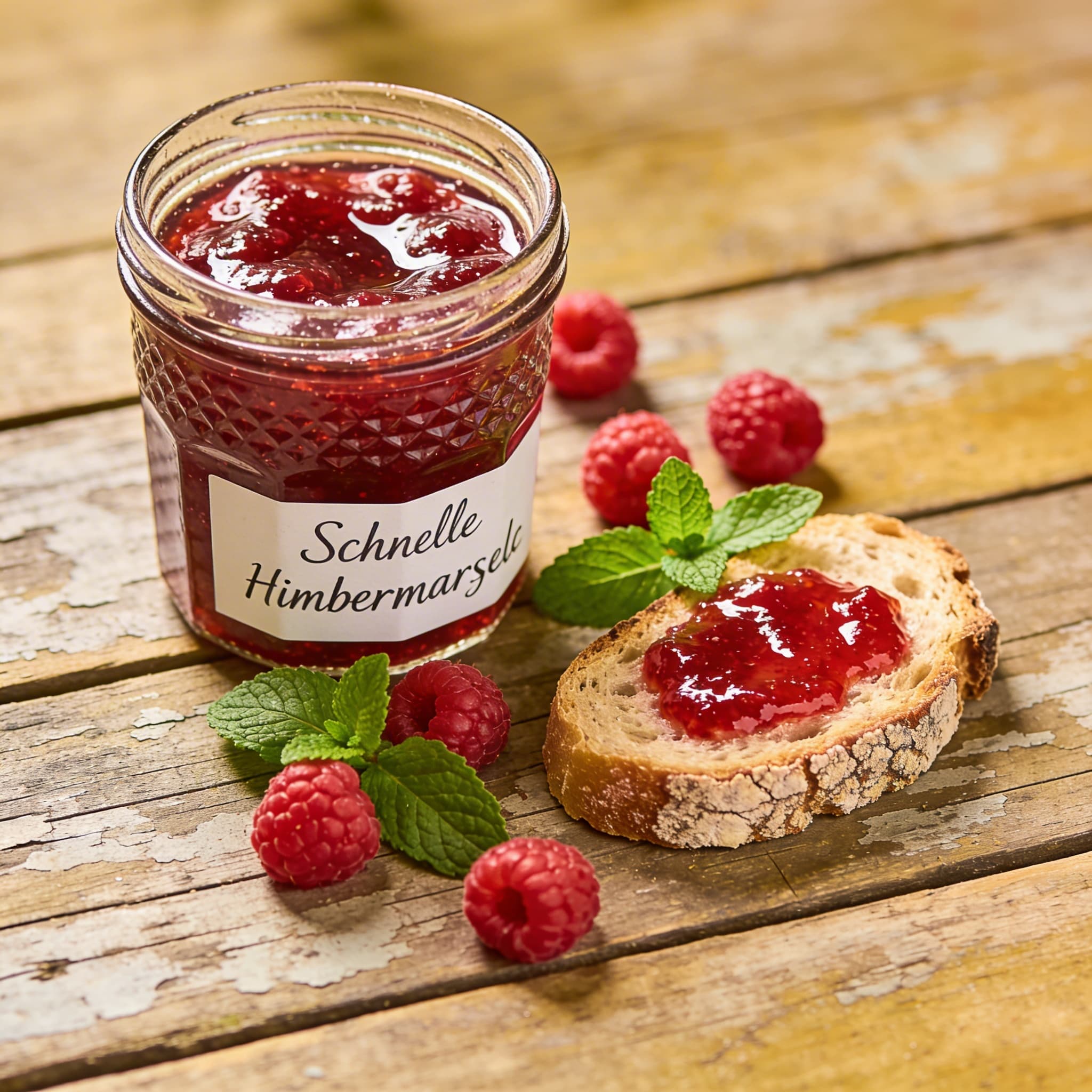 Schnelle Himbeermarmelade