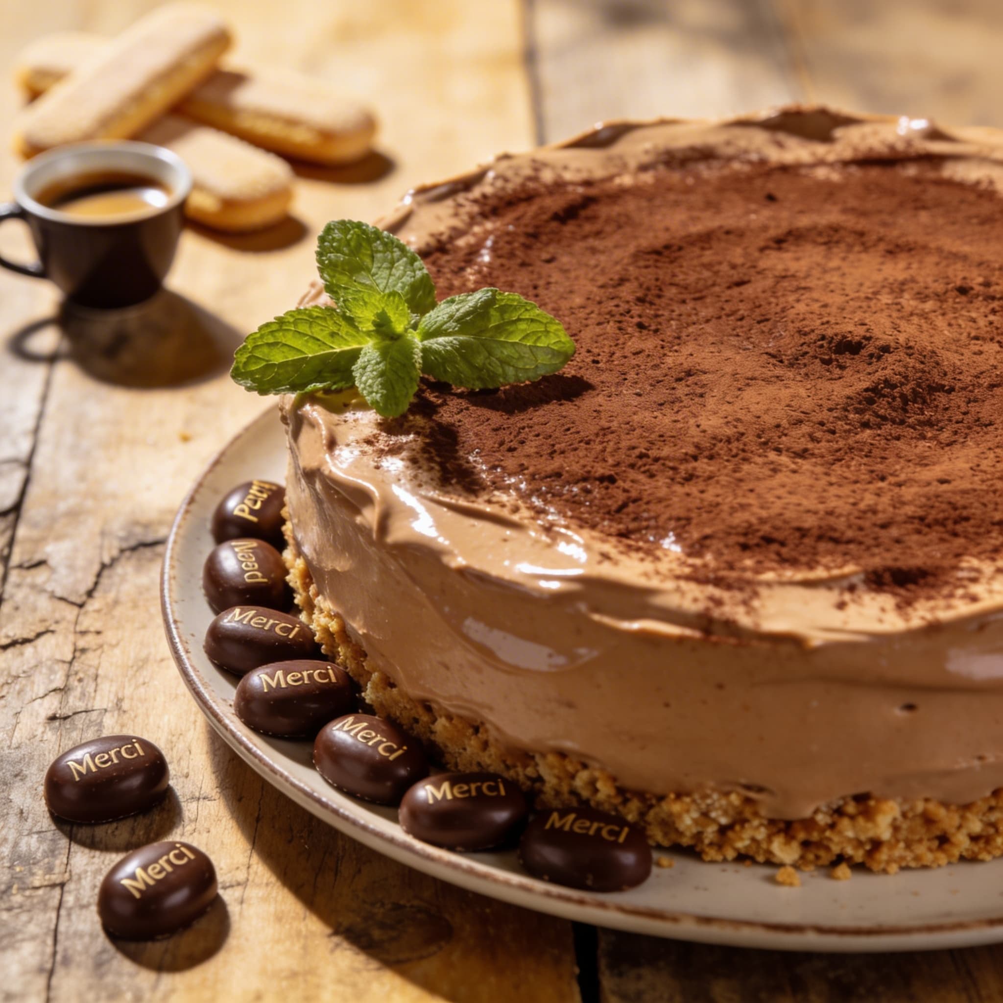 Cremige Philadelphia-Mocca-Torte