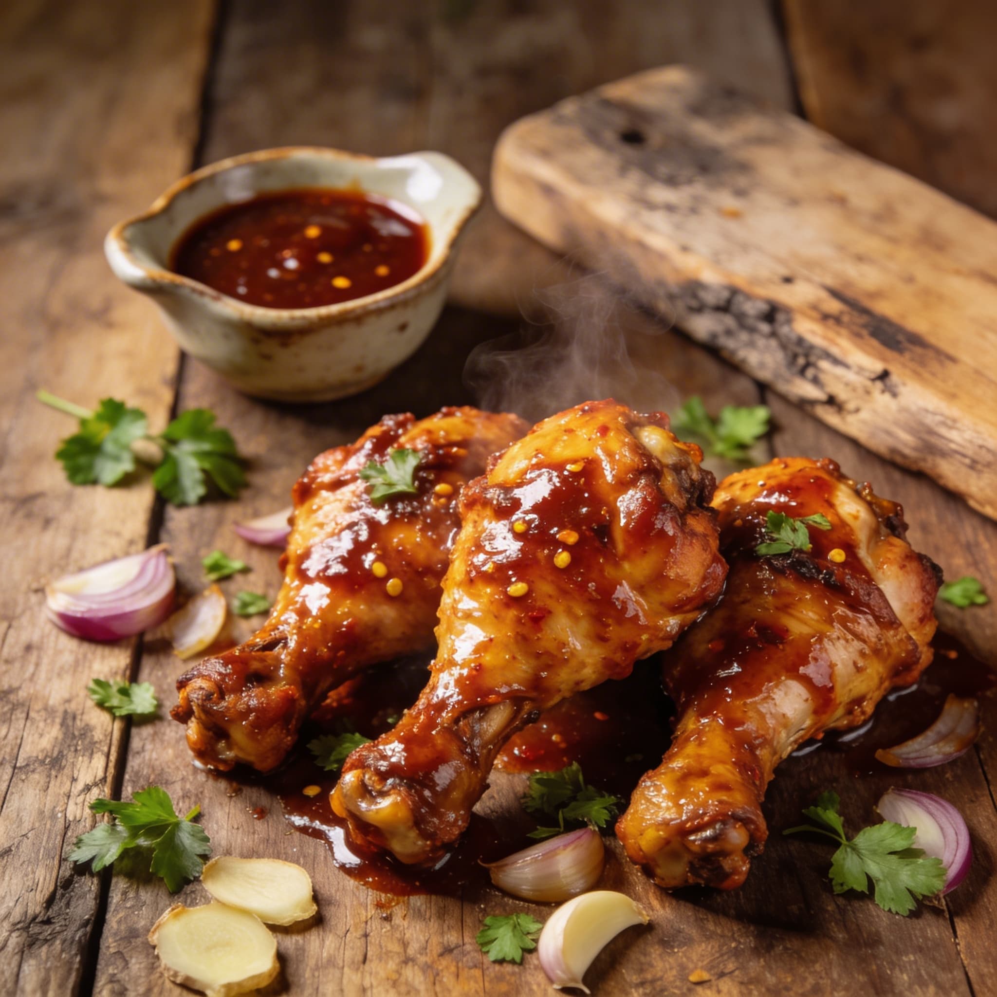 Pikante Drumsticks aus Ofen