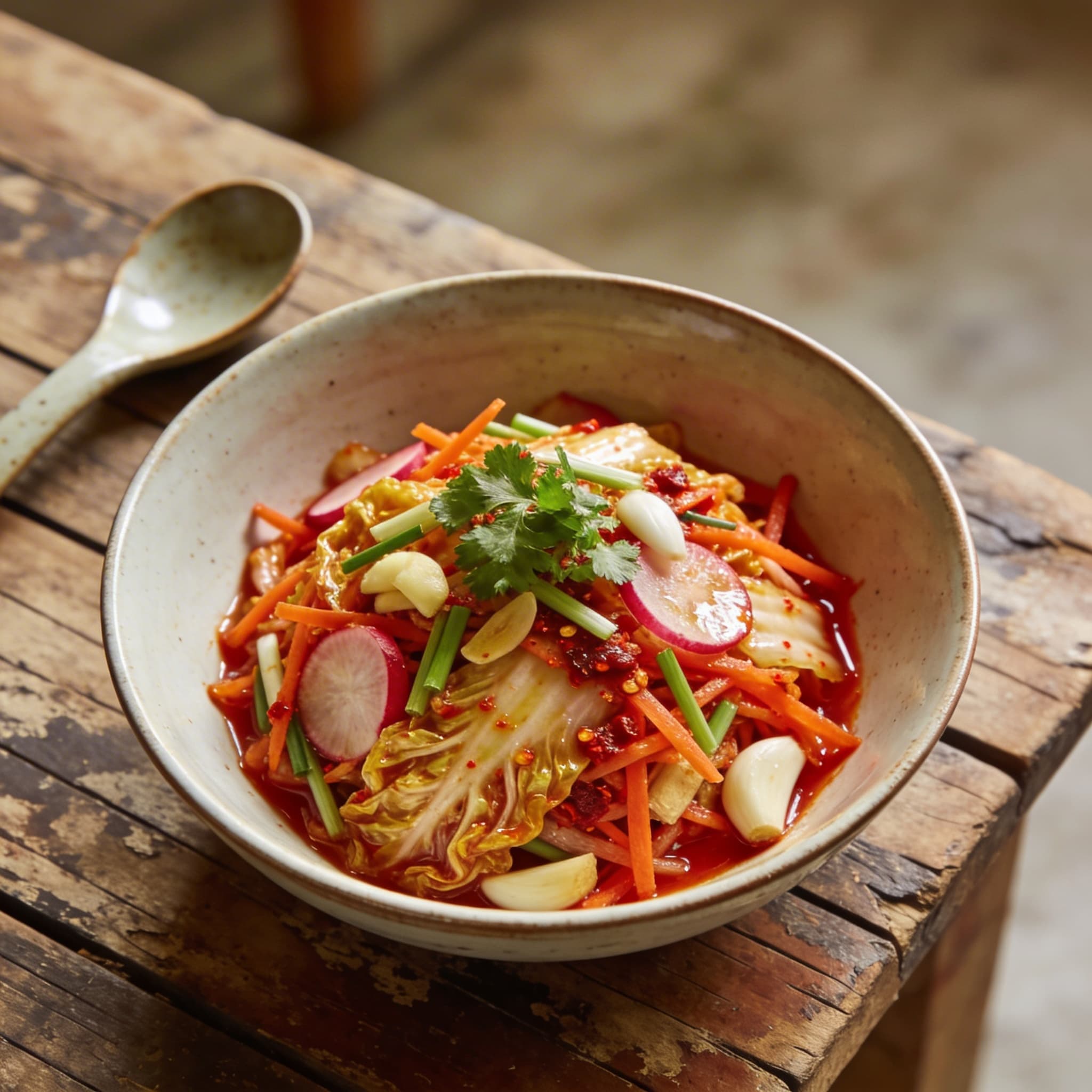 Würziger, fermentierter Kimchi