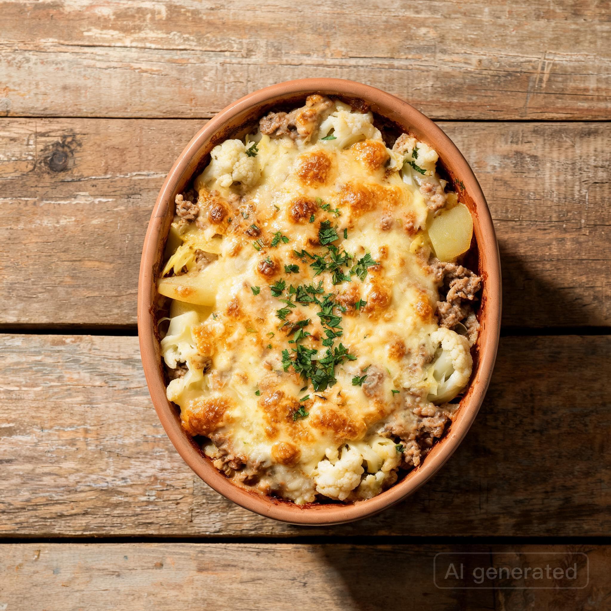 Herzhafter Spitzkohl-Hackfleisch-Auflauf