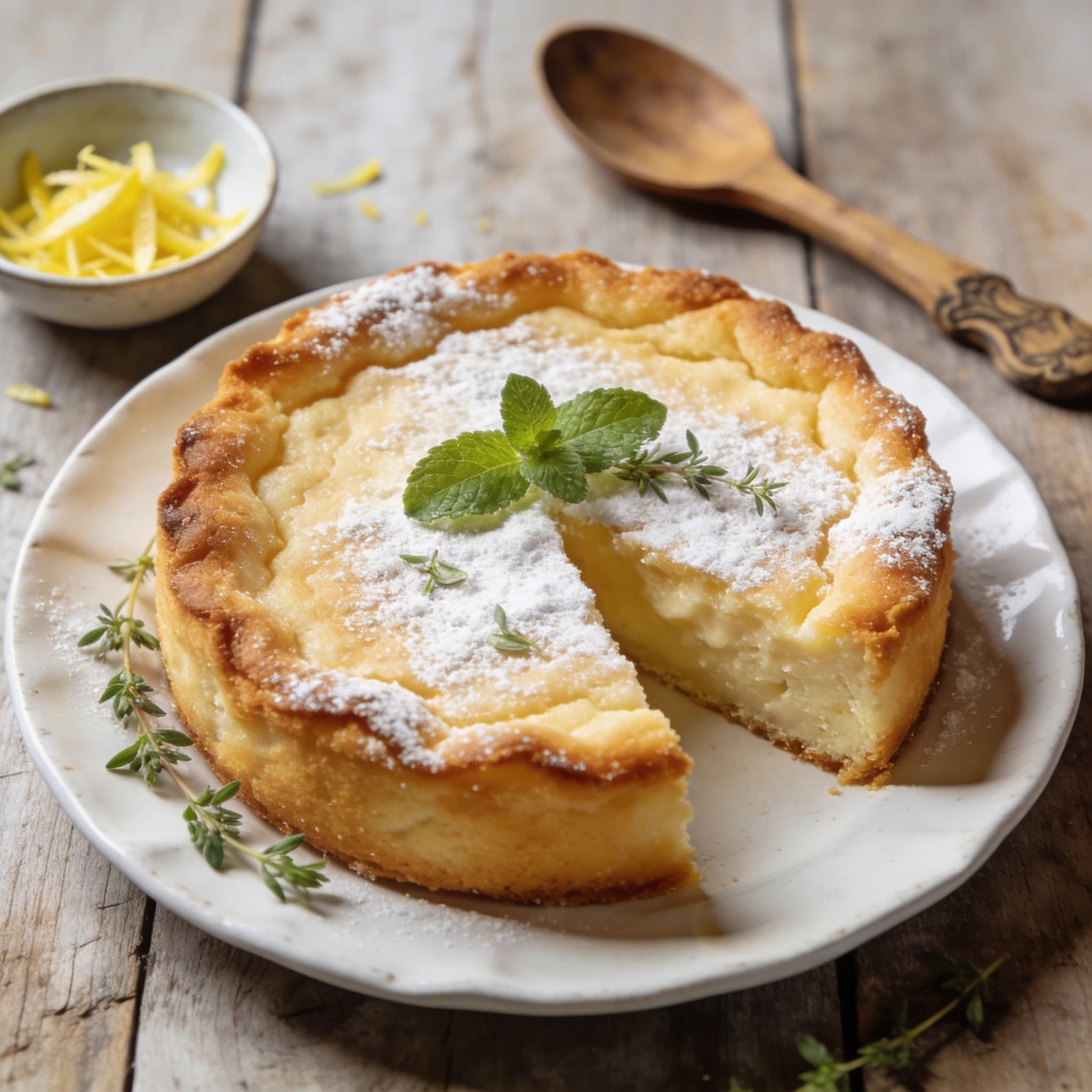 Klassischer fluffiger Sandkuchen