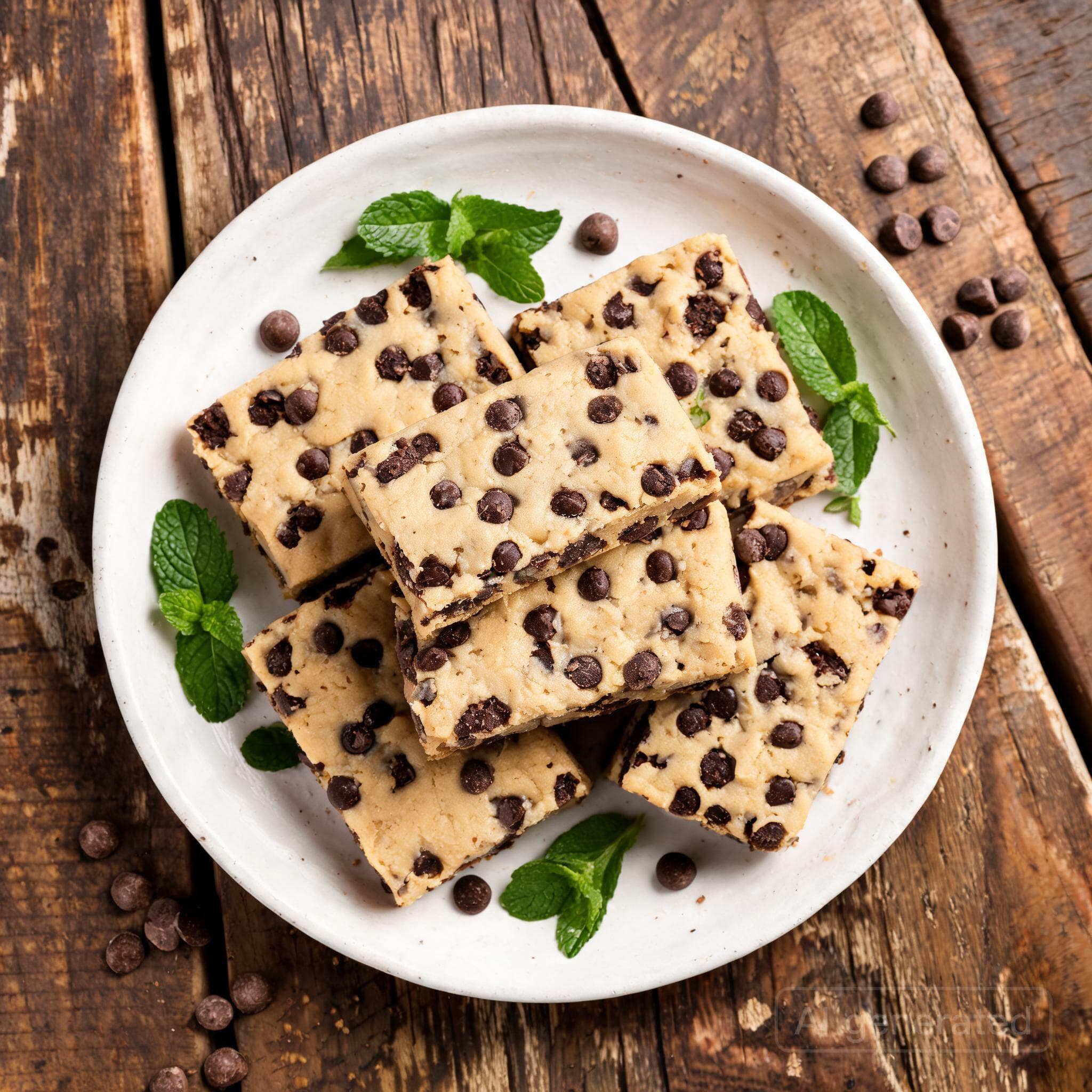 Schokoladige Cookie-Dough-Riegel