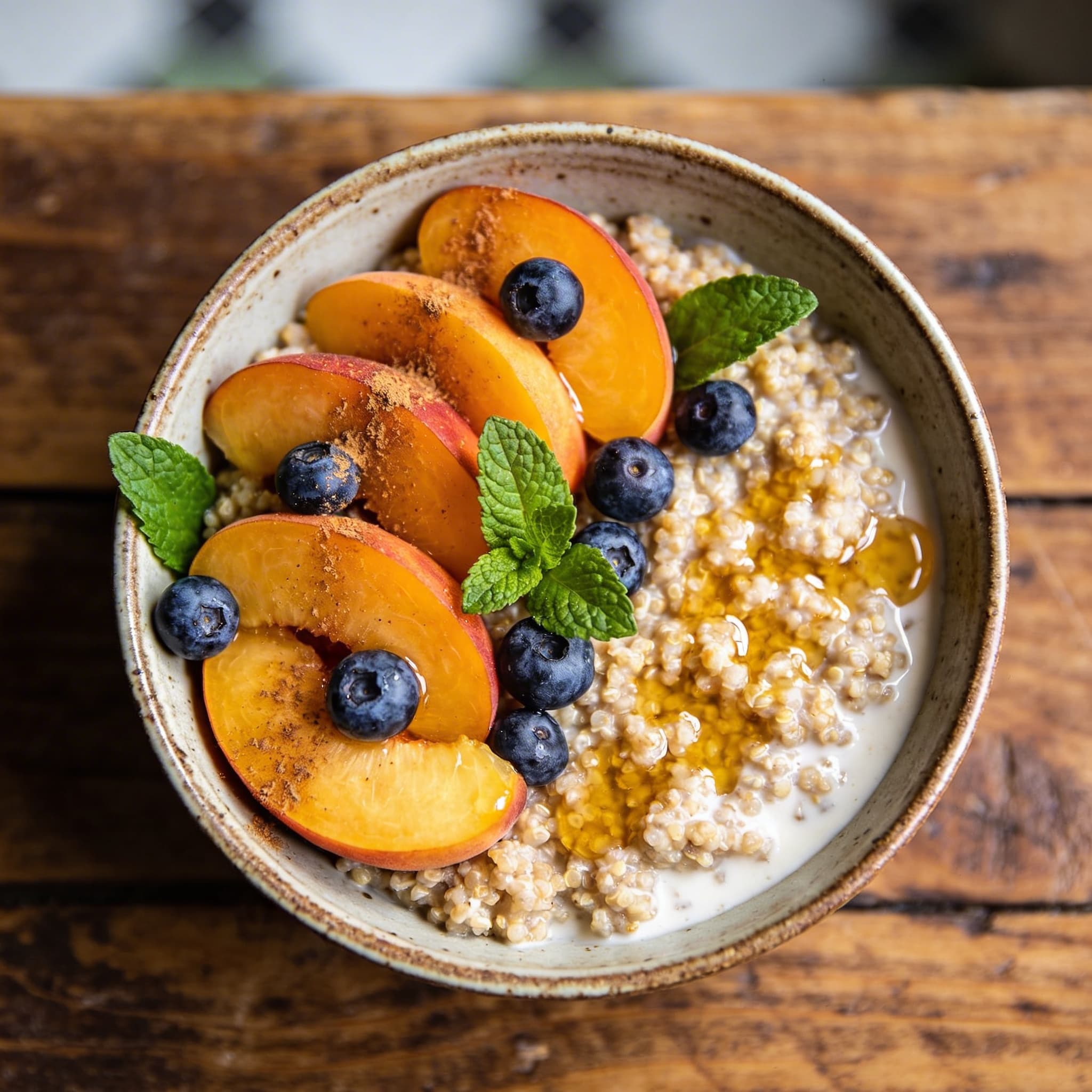 Proteinreicher Beeren-Quinoabrei
