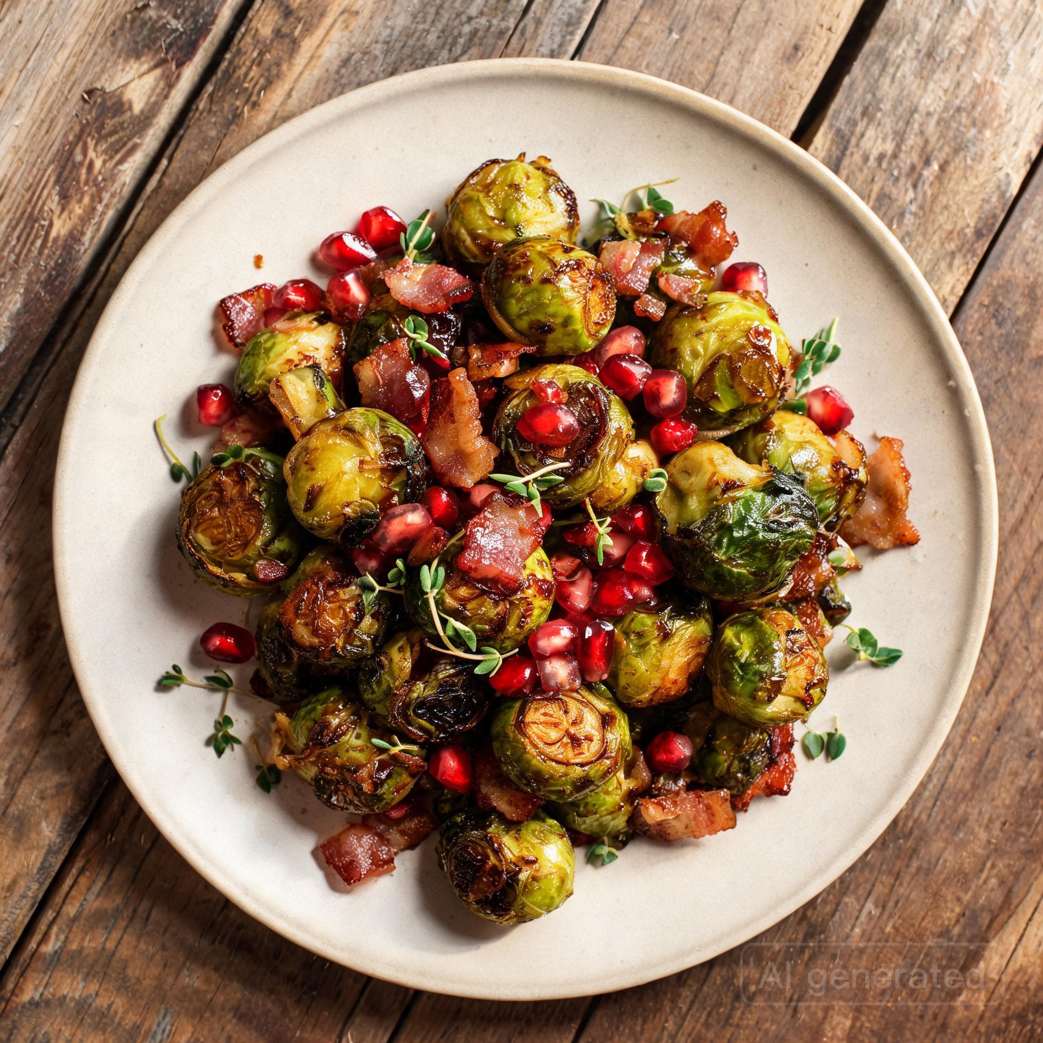 Gerösteter Rosenkohl mit Speck