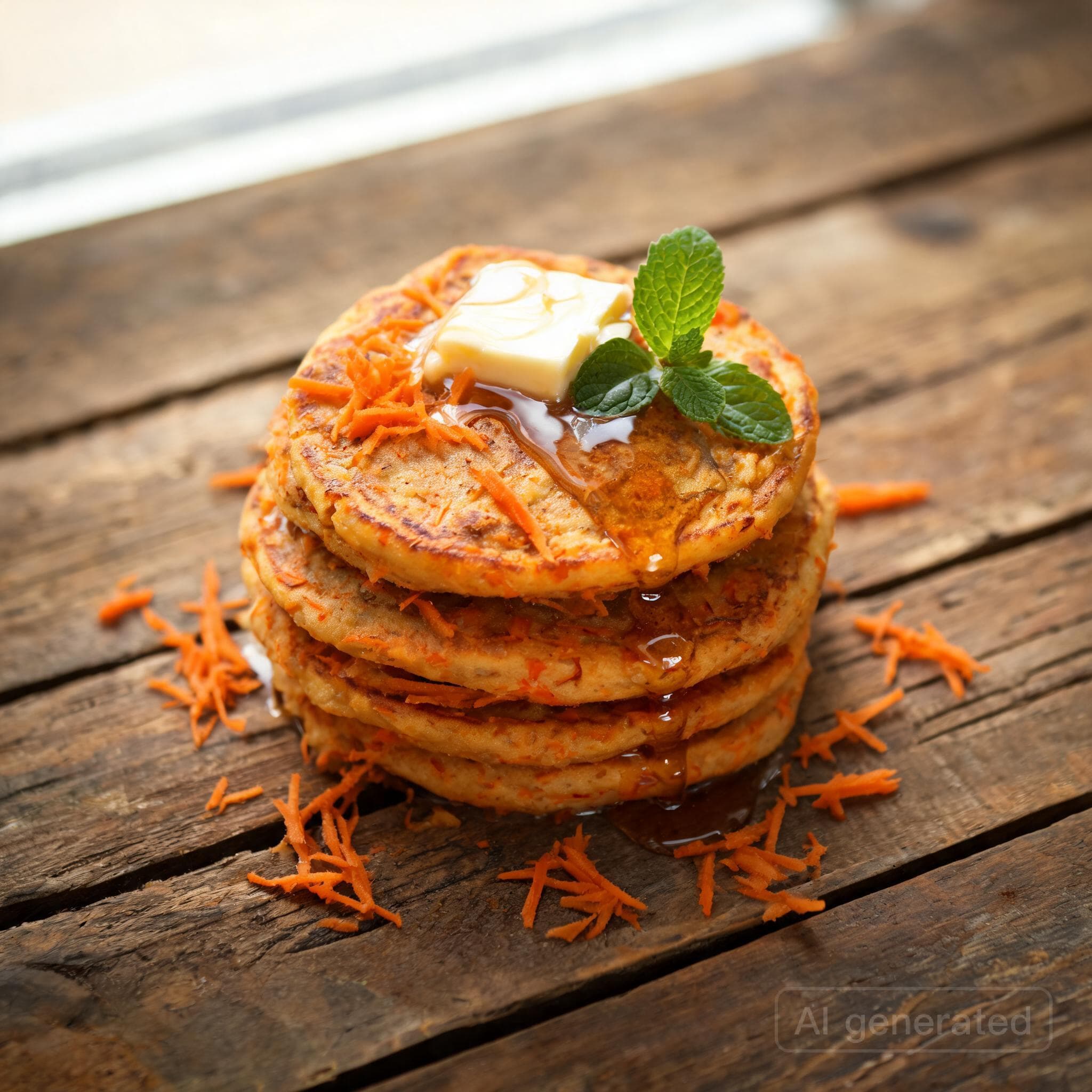 Fluffige Karotten-Pancakes mit Zimt