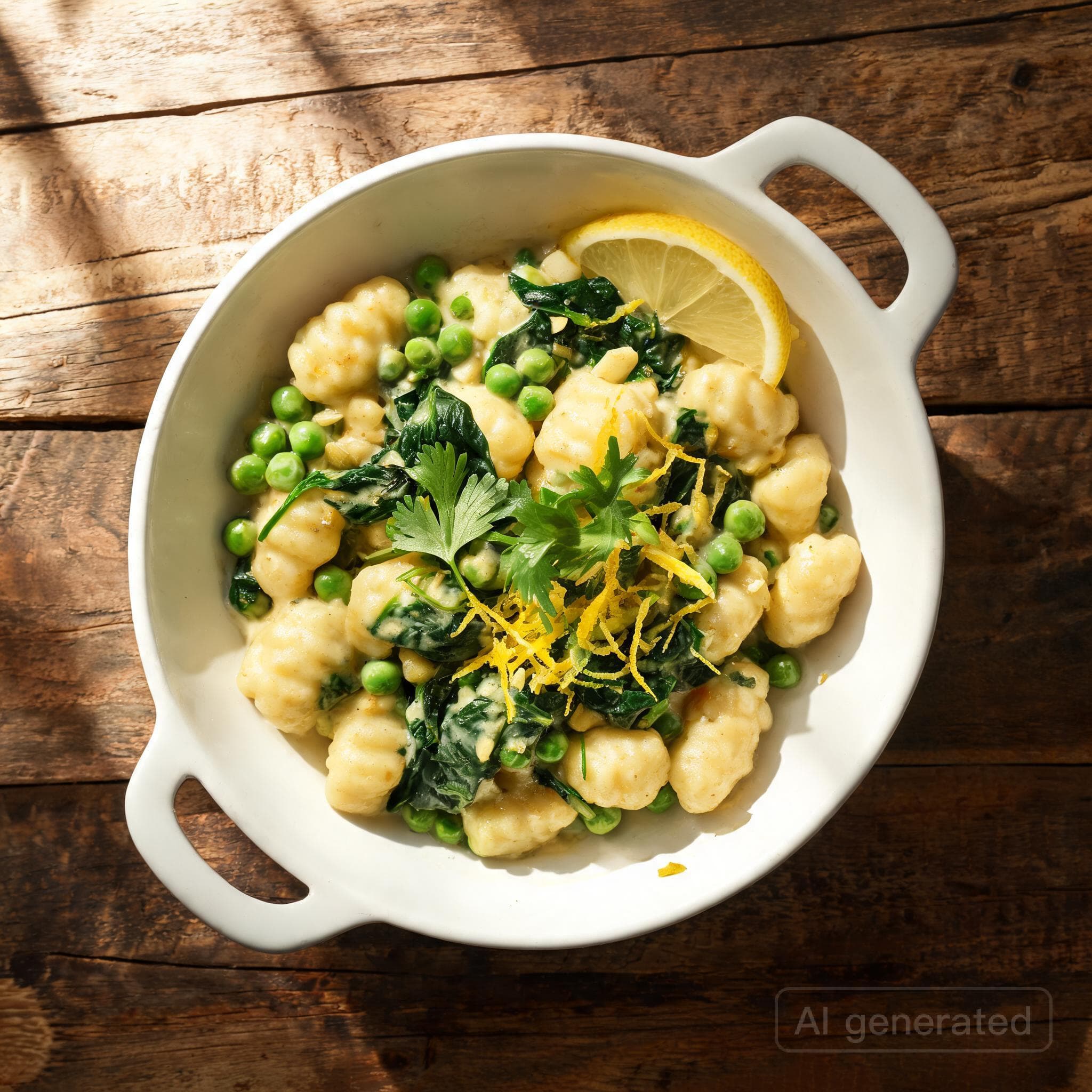 Schnelle Gnocchi in Zitronen-Sahne-Sauce