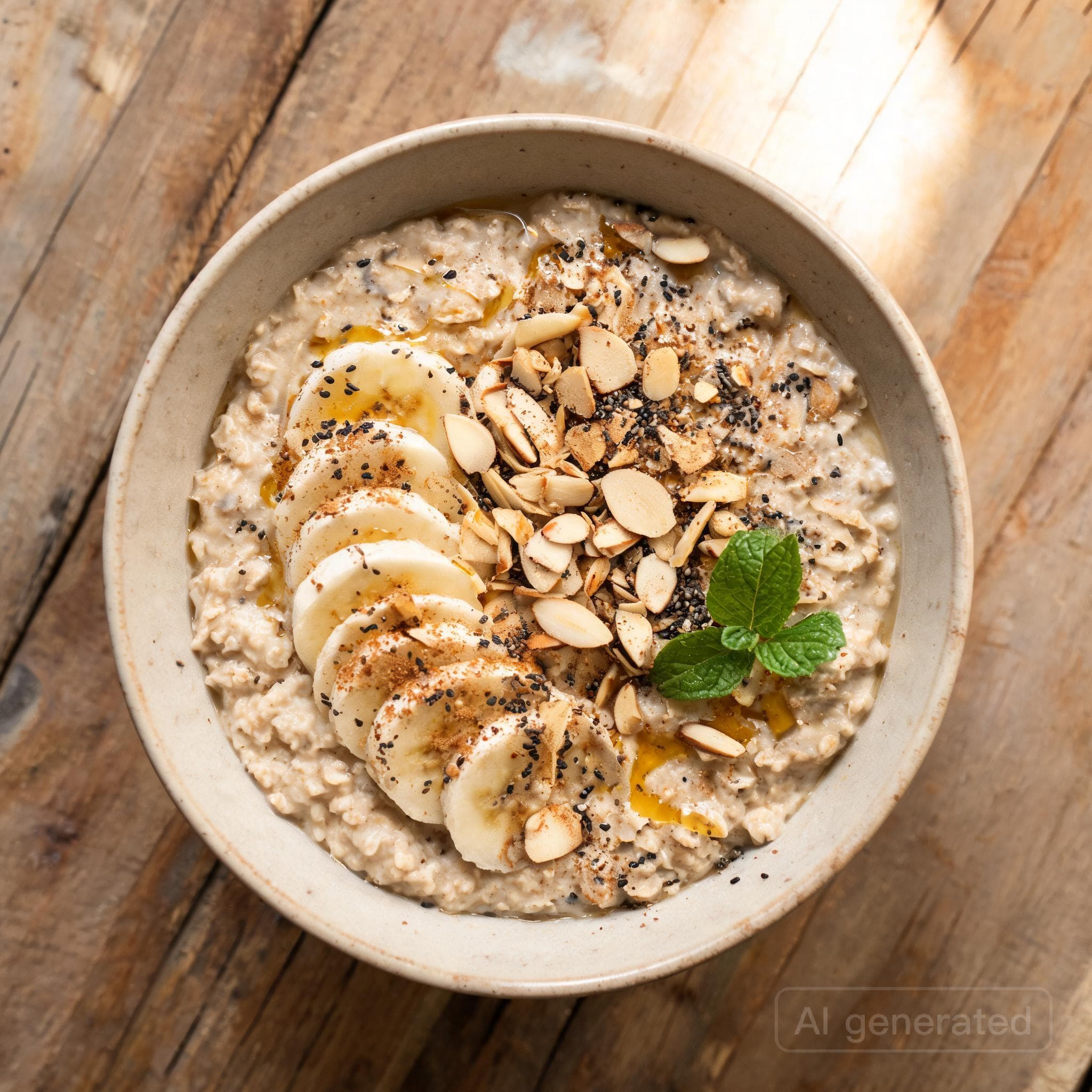 Cremiges Bananen-Zimt-Porridge