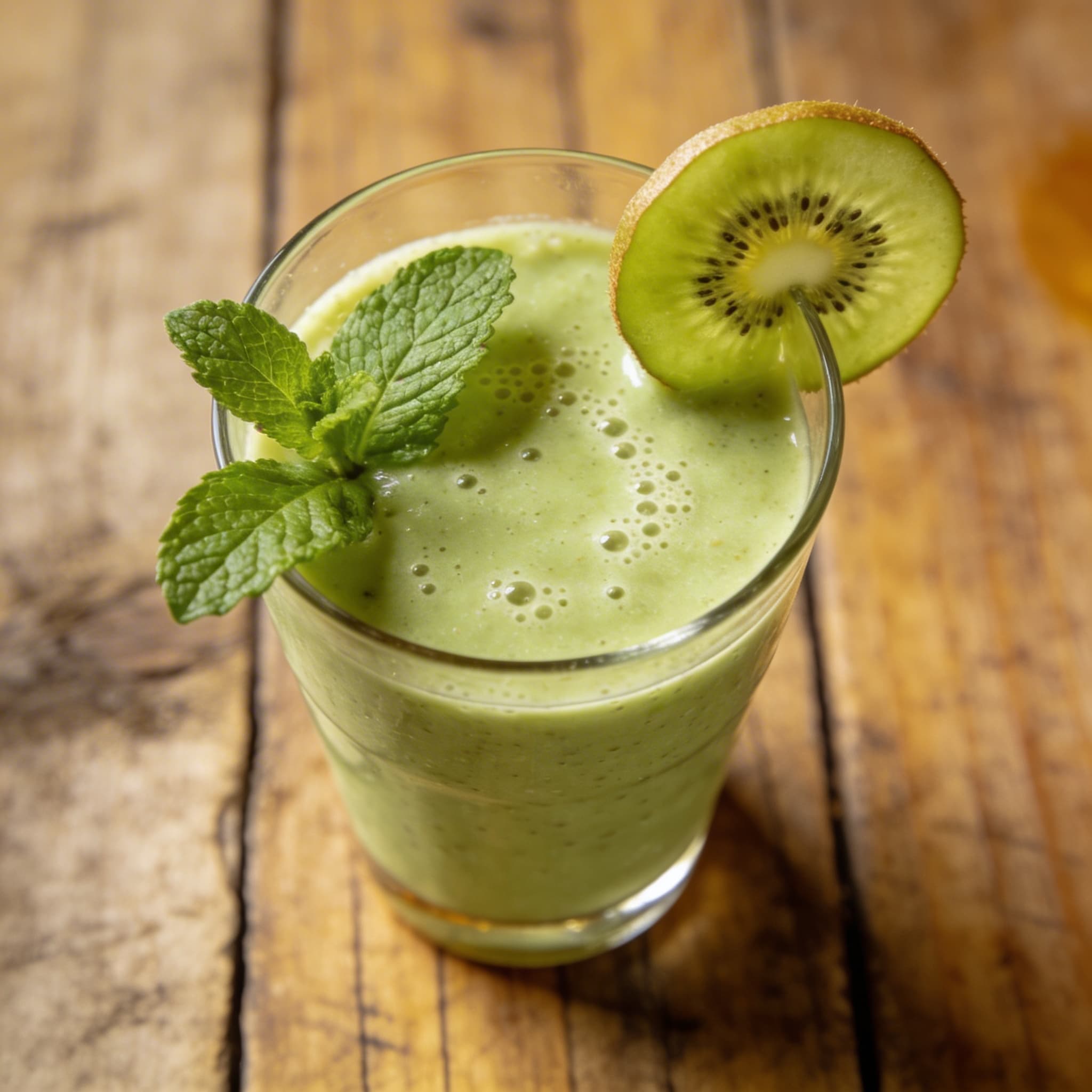 Kiwi-Minz-Smoothie mit Honig