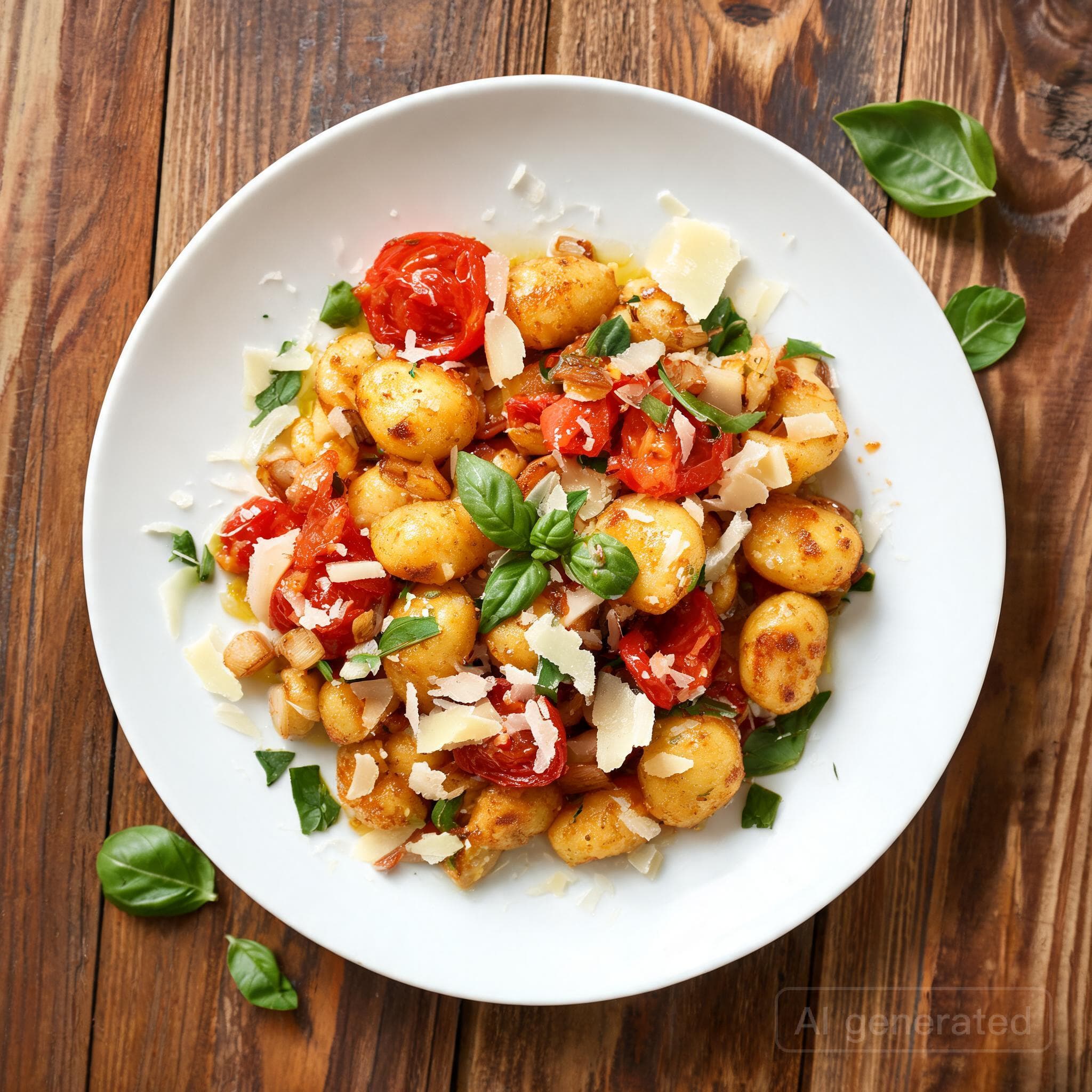 Gnocchi mit geschmolzenen Cherrytomaten