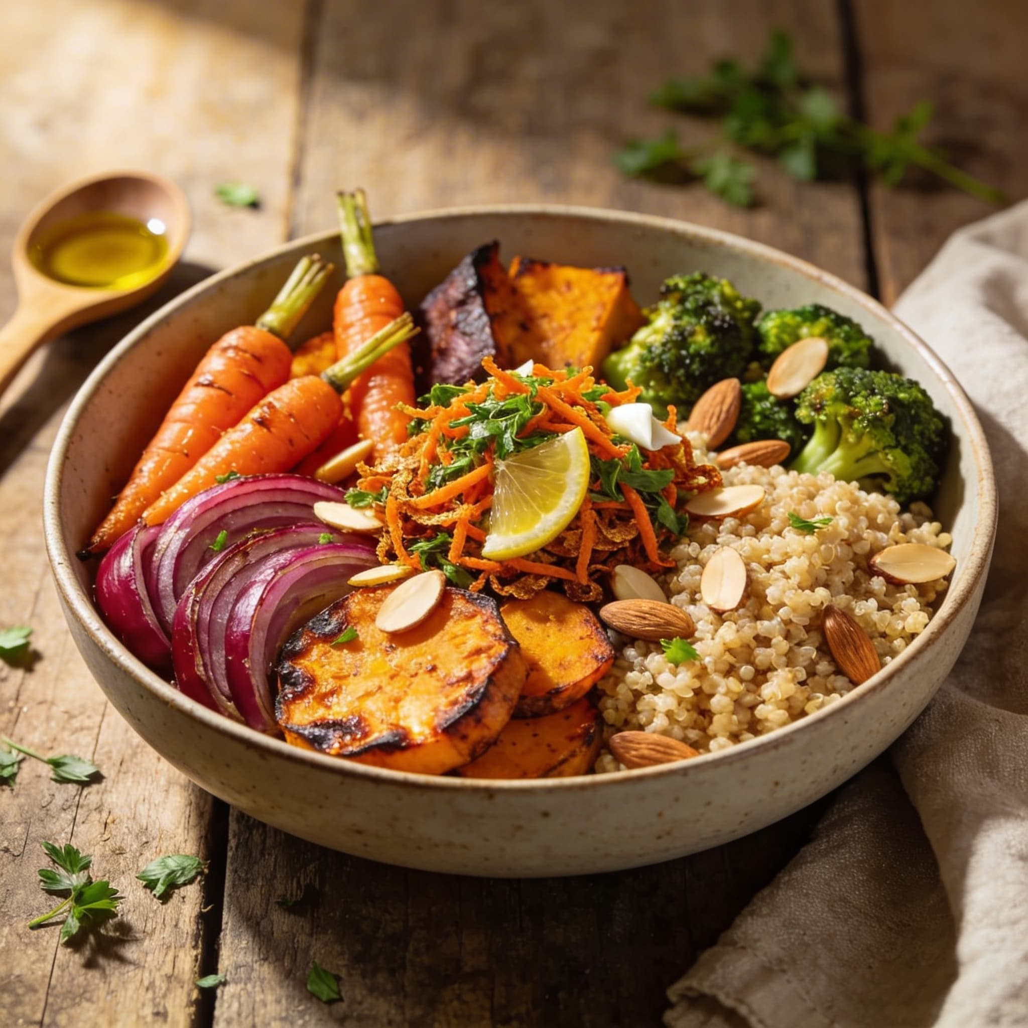 Quinoa-Bowl mit Röstgemüse