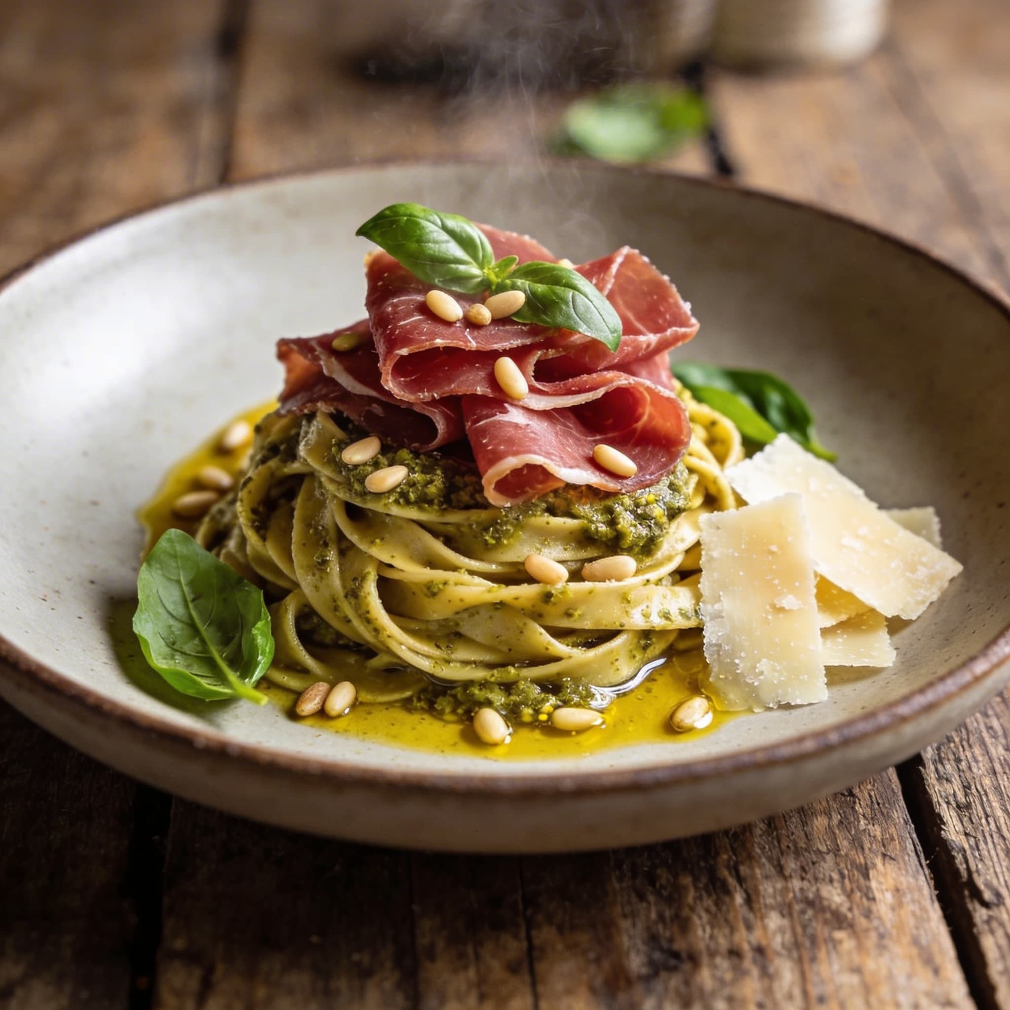 Tagliatelle mit Bresaola-Pesto
