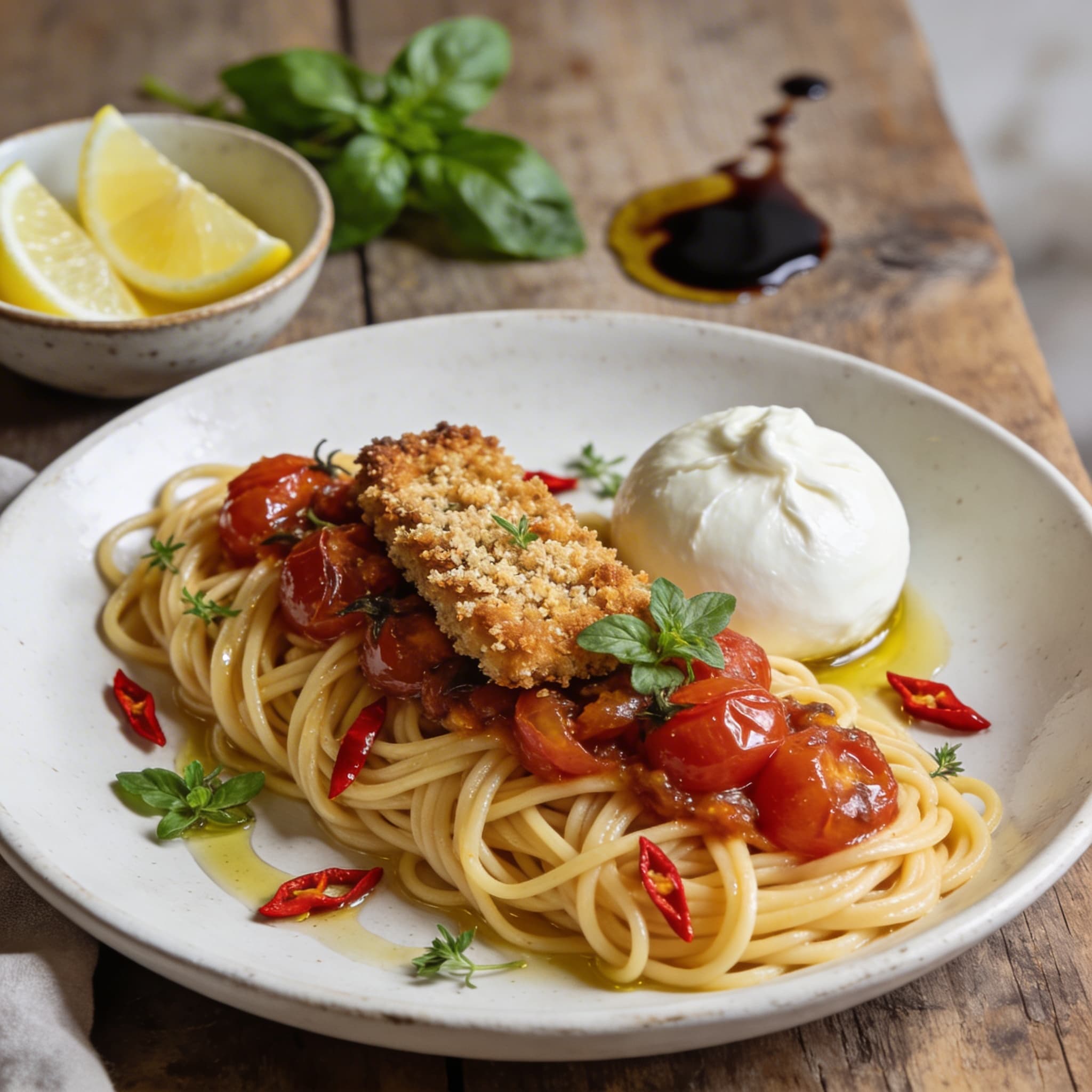 Burrata Pasta mit Confittomaten