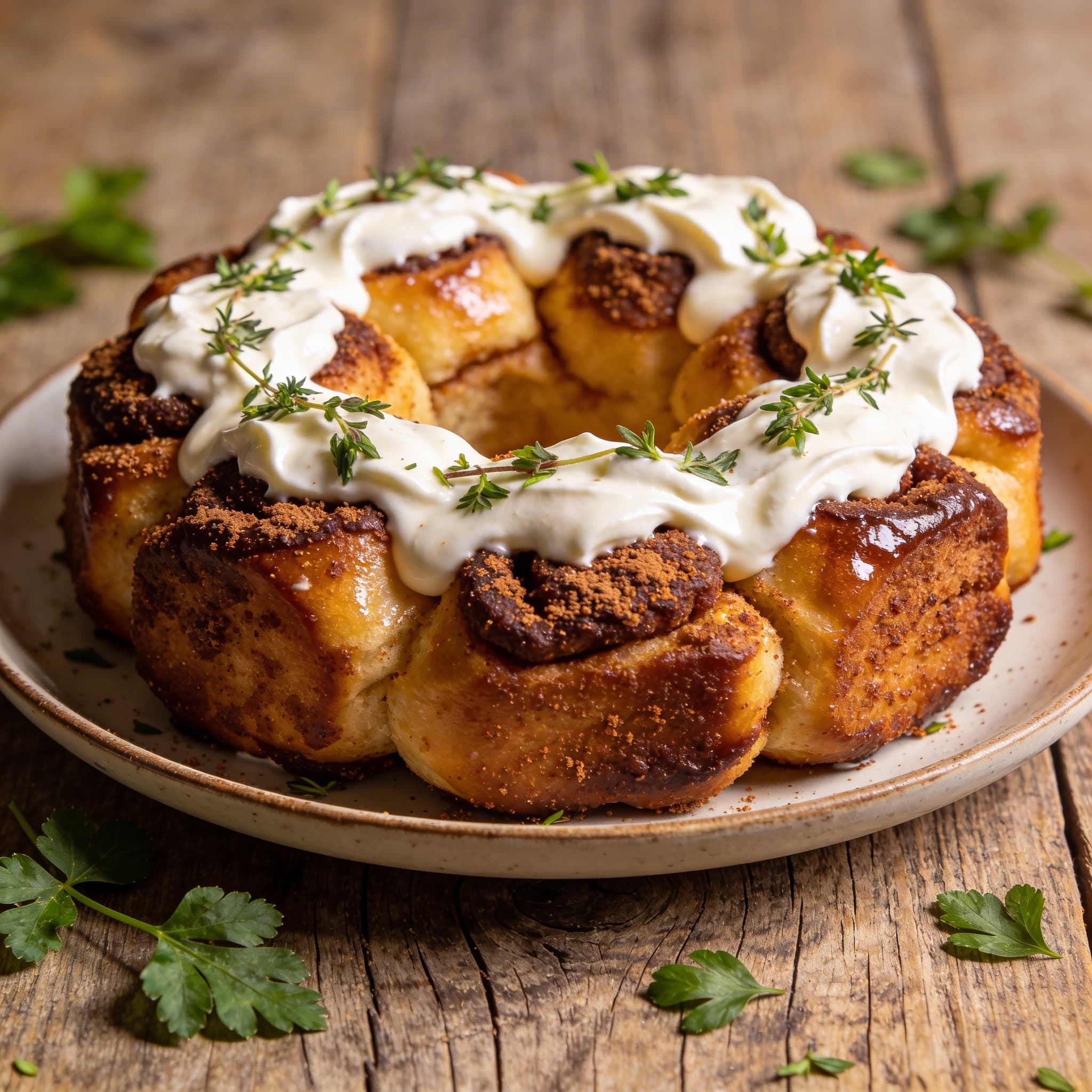 Festliches Lebkuchen-Monkey-Bread