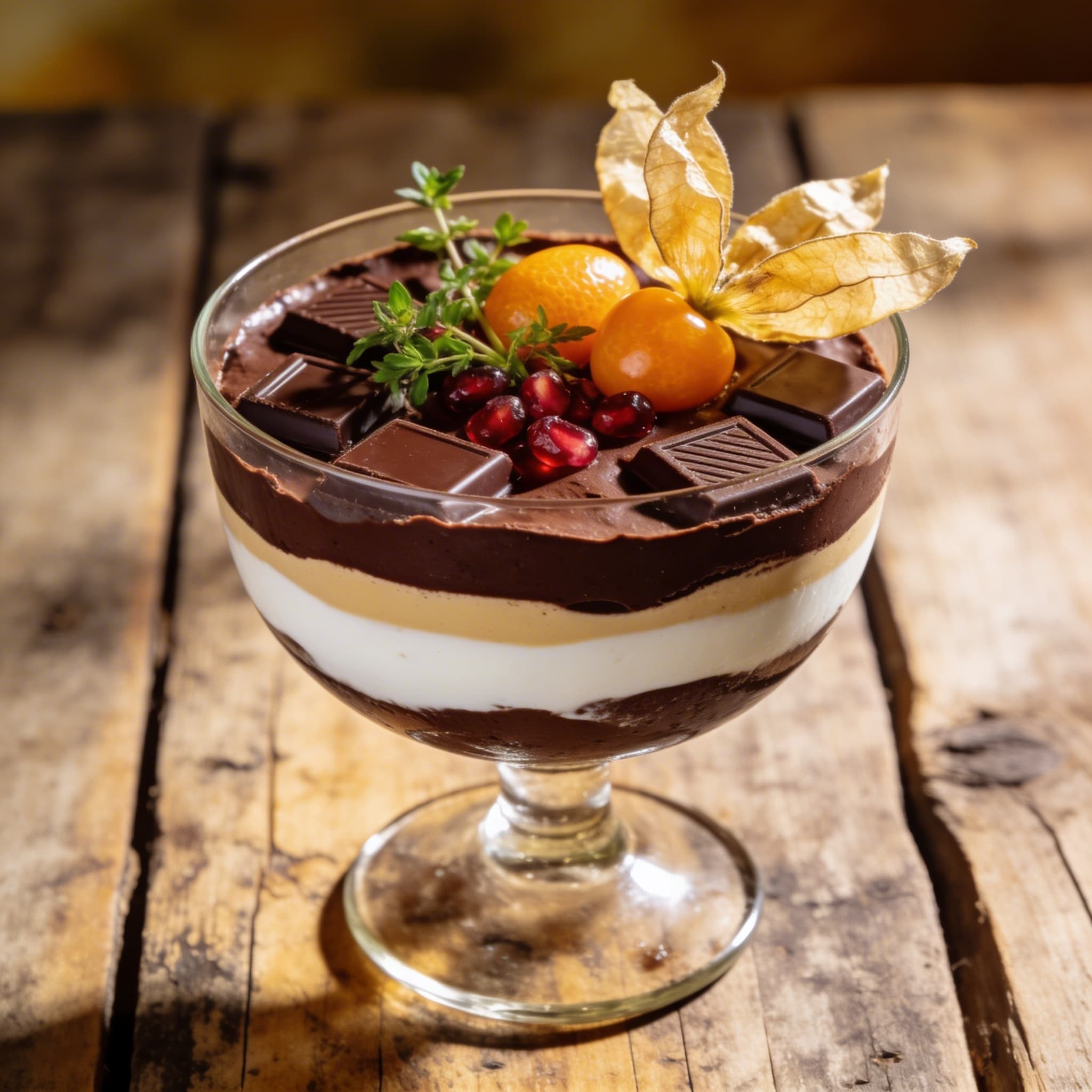 Dreierlei Schokoladenmousse