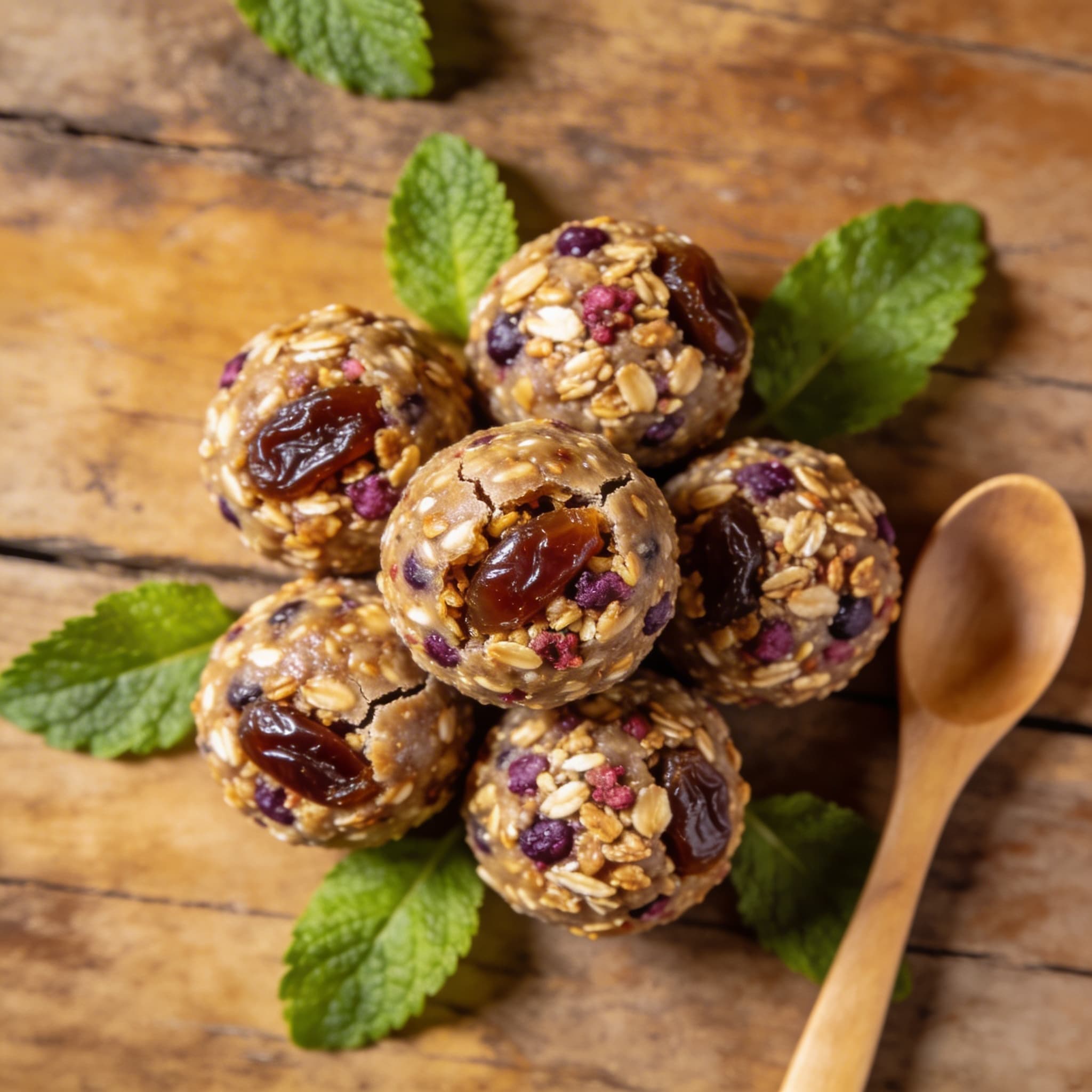 Fruchtige Müsli-Energie-Bällchen