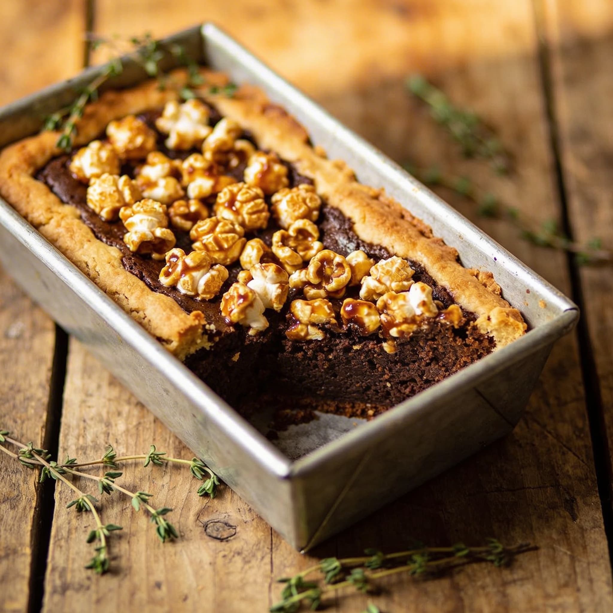 Saftiger Popcorn-Cola-Kuchen