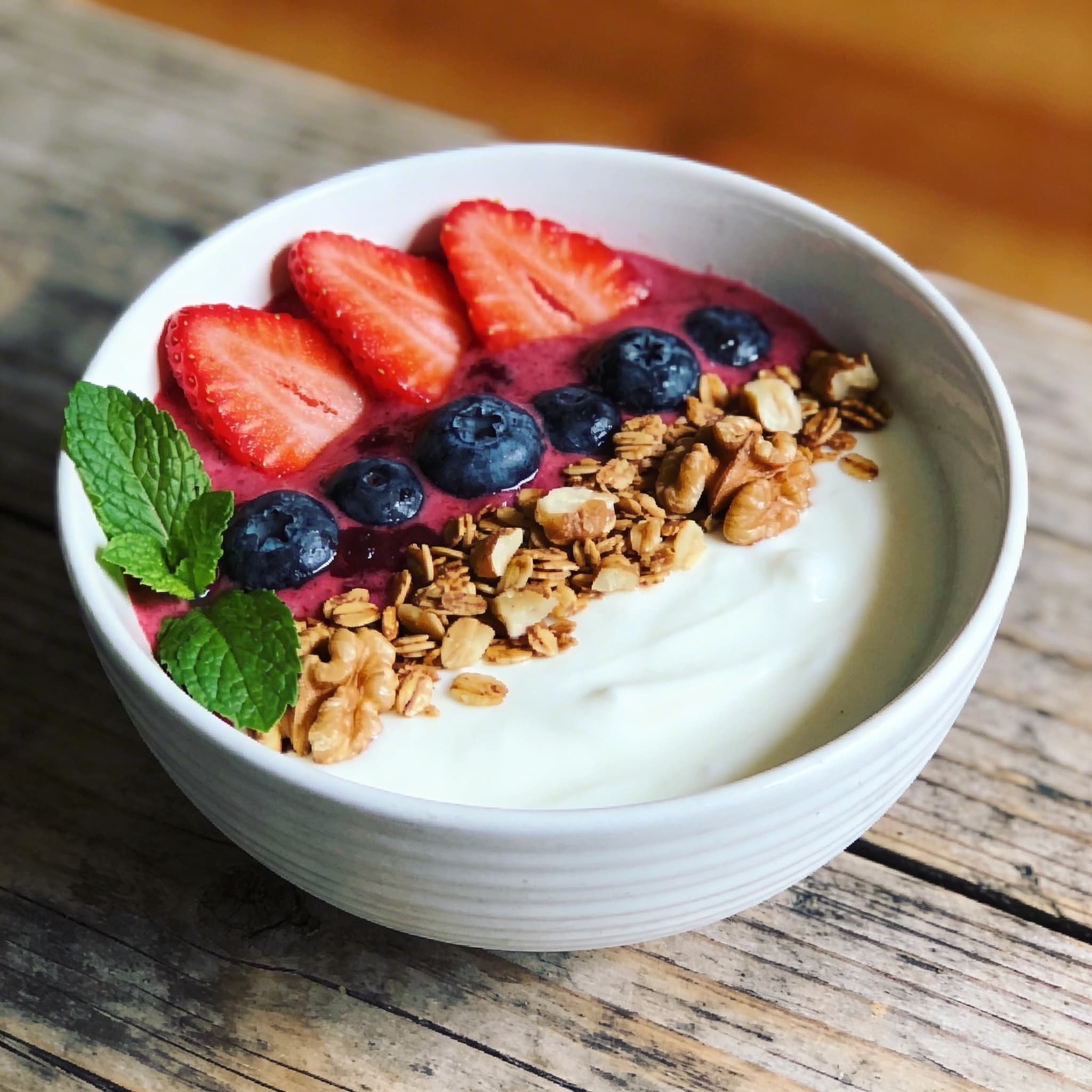 Joghurt mit Beeren-Müsli