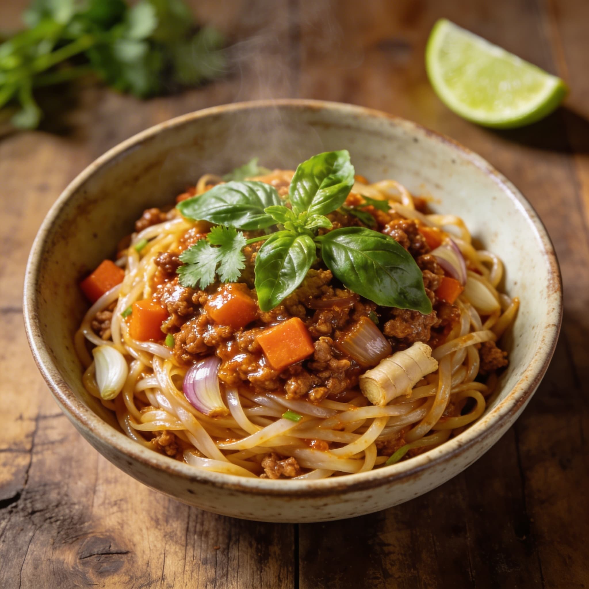 Scharfe Thai-Style Bolognese
