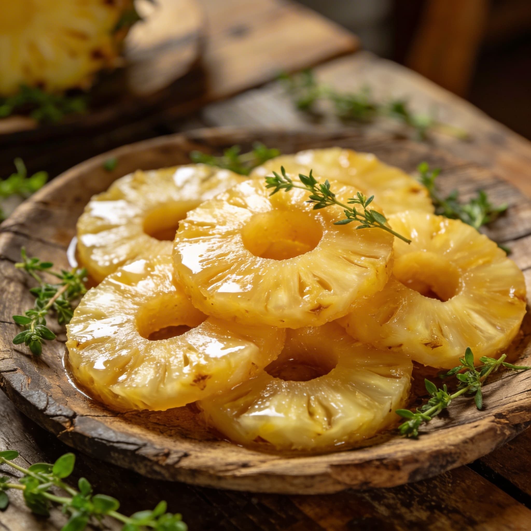 Süße Ananas-Stücke