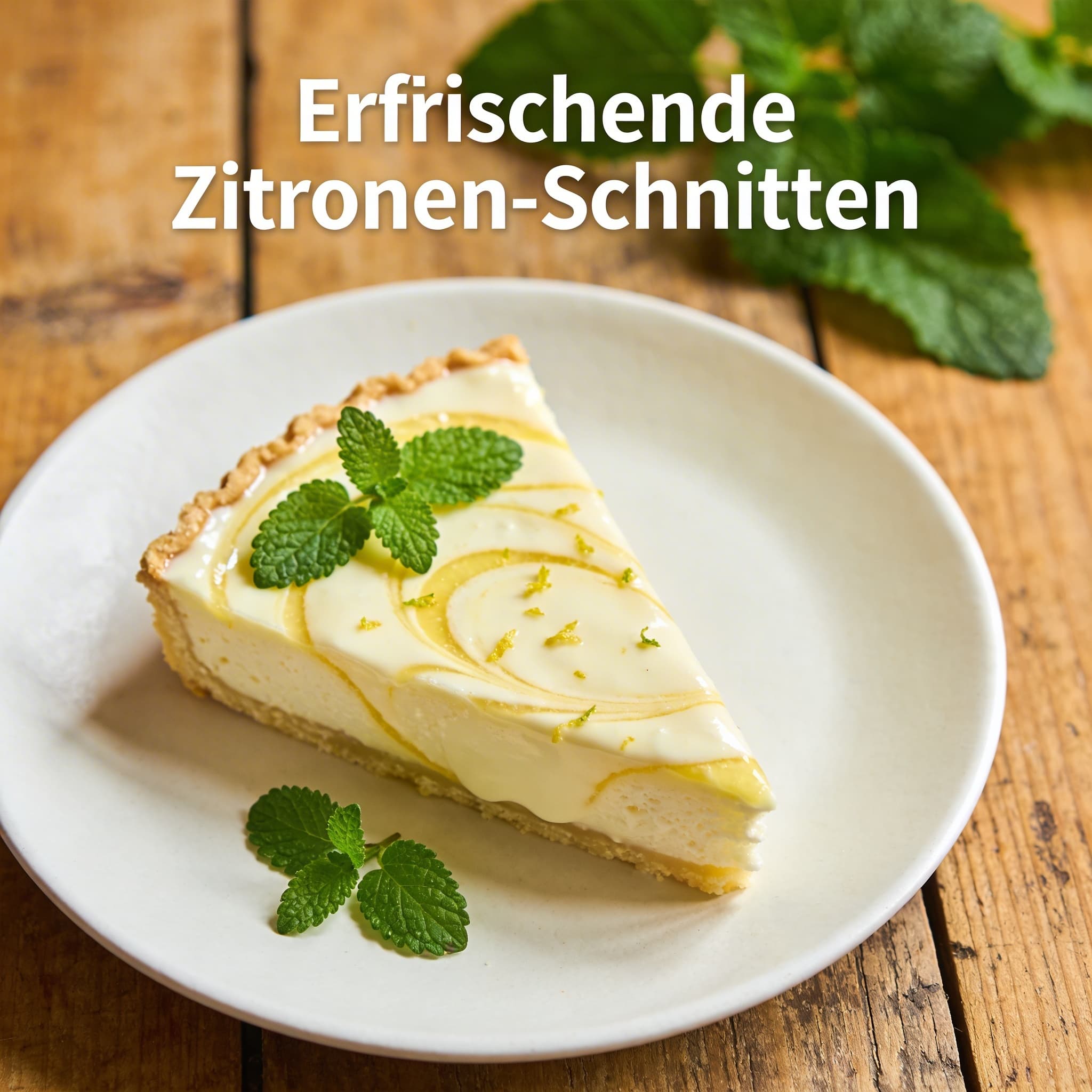 Erfrischende Zitronen-Schnitten