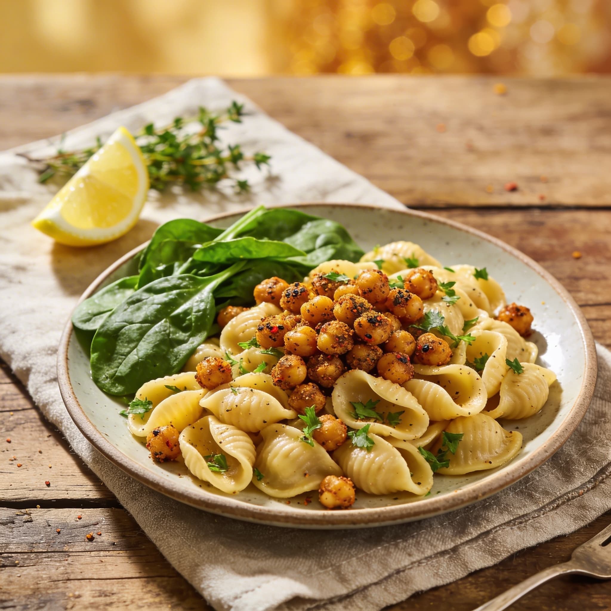 Orecchiette mit Röst-Kichererbsen