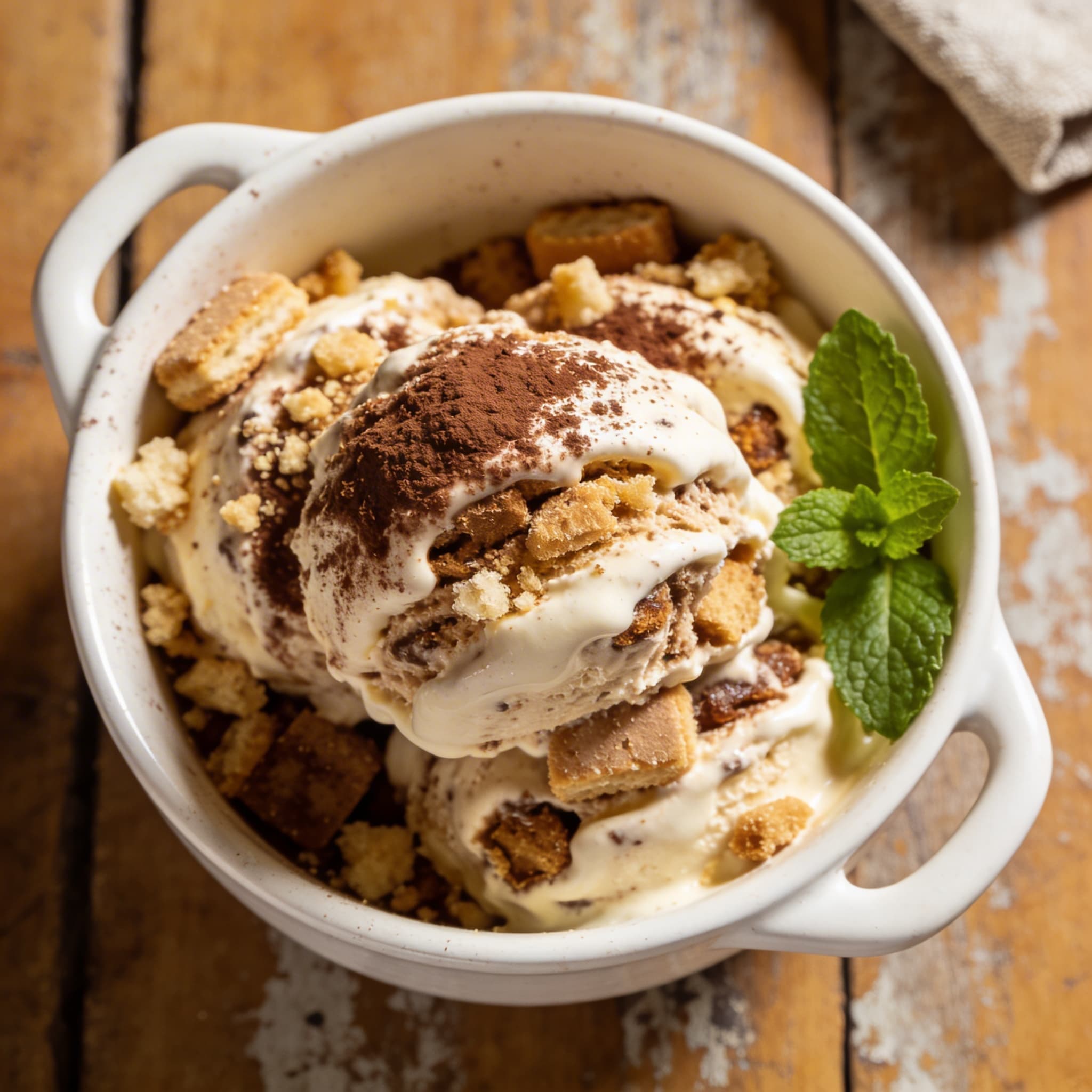 Cremiges Tiramisu-Eis