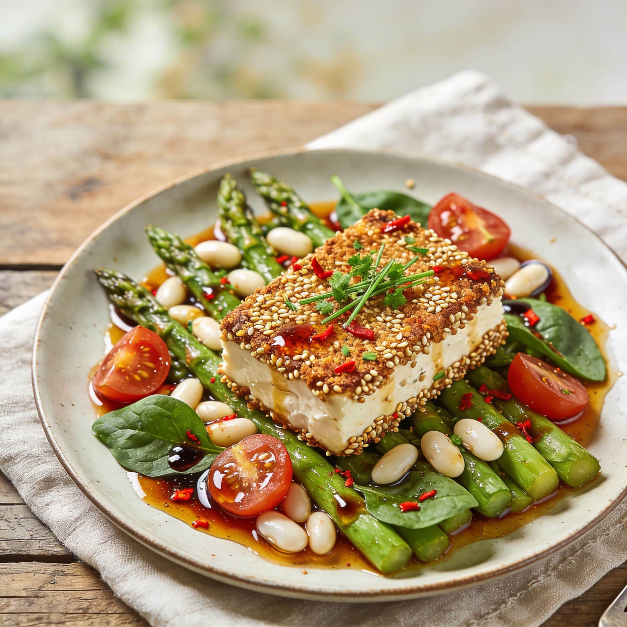 Knusper-Feta mit Chili-Honig